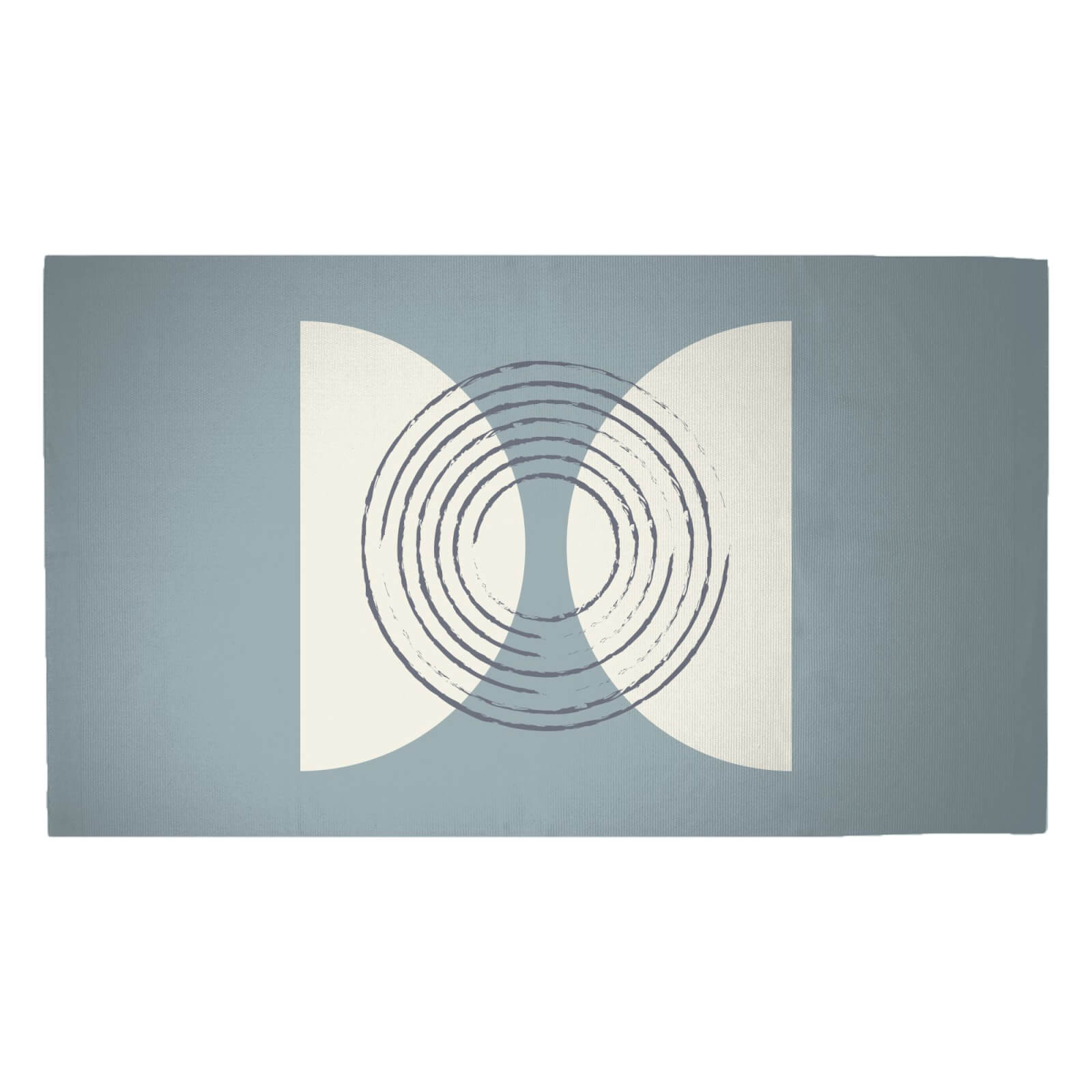 Linear Circles Woven Rug - Medium