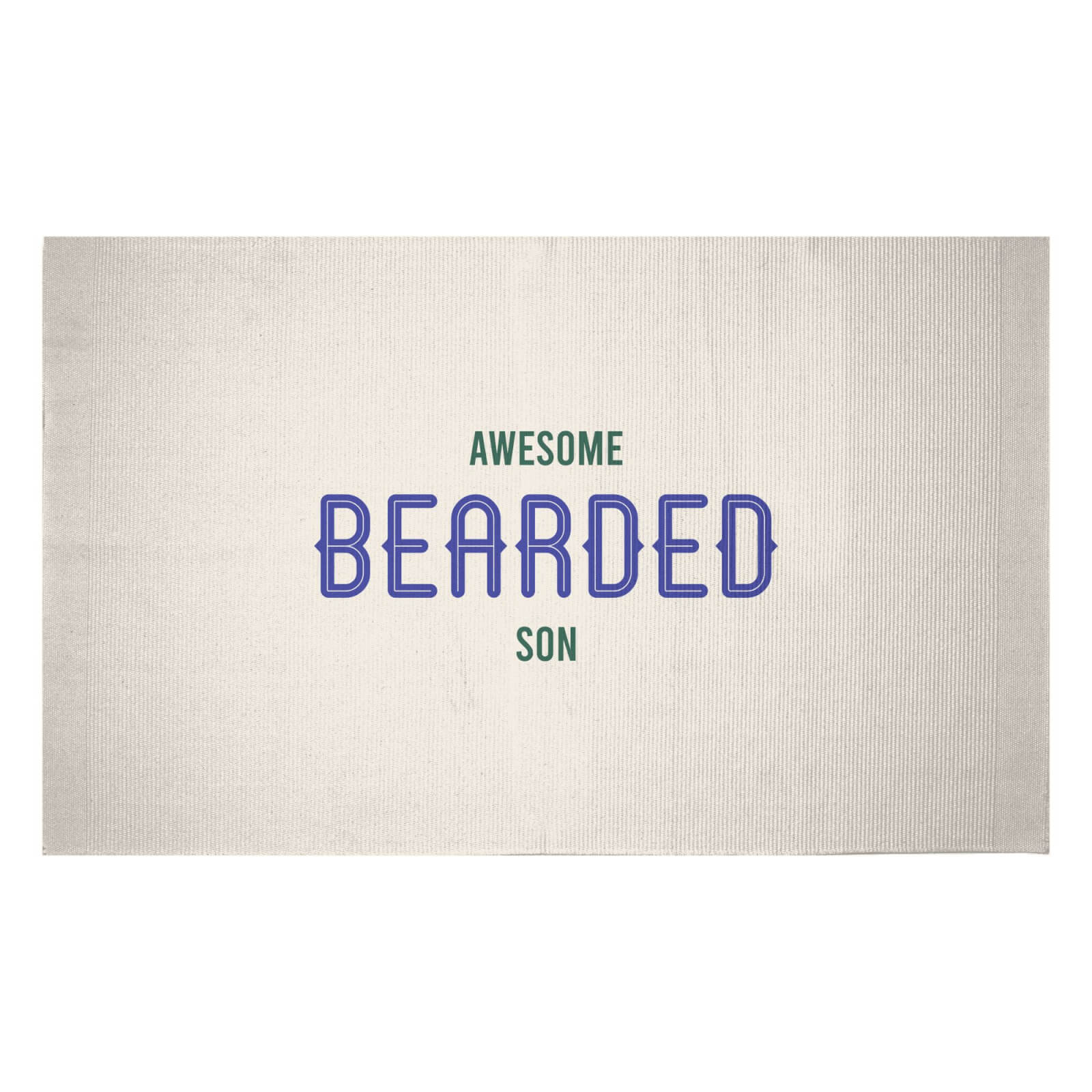 Awesome Bearded Son Woven Rug - Small