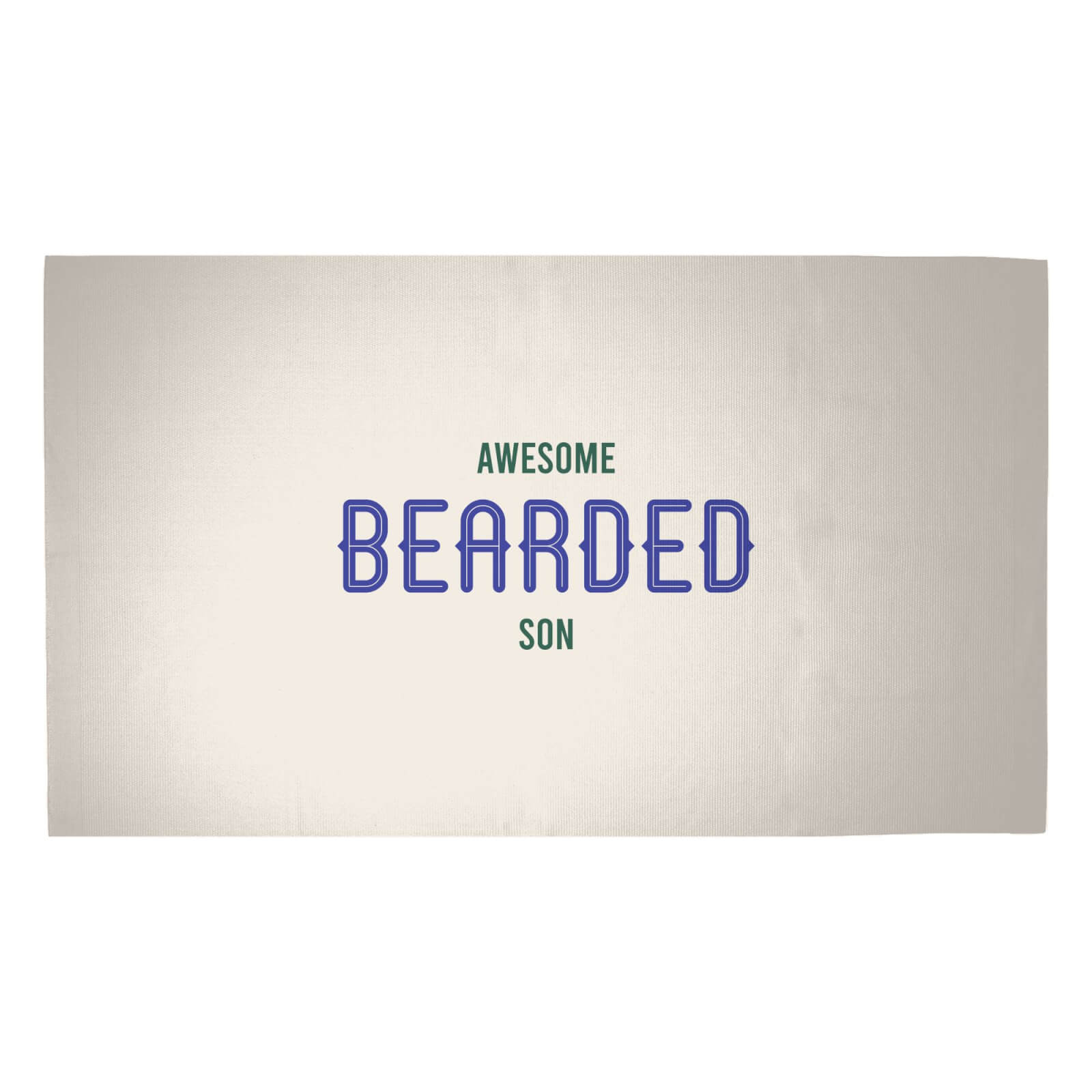 Awesome Bearded Son Woven Rug - Medium