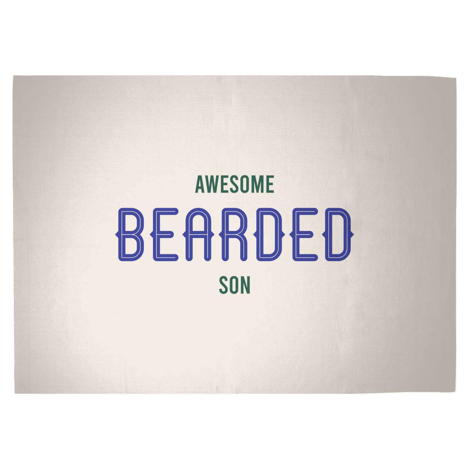 Awesome Bearded Son Woven Rug - Large