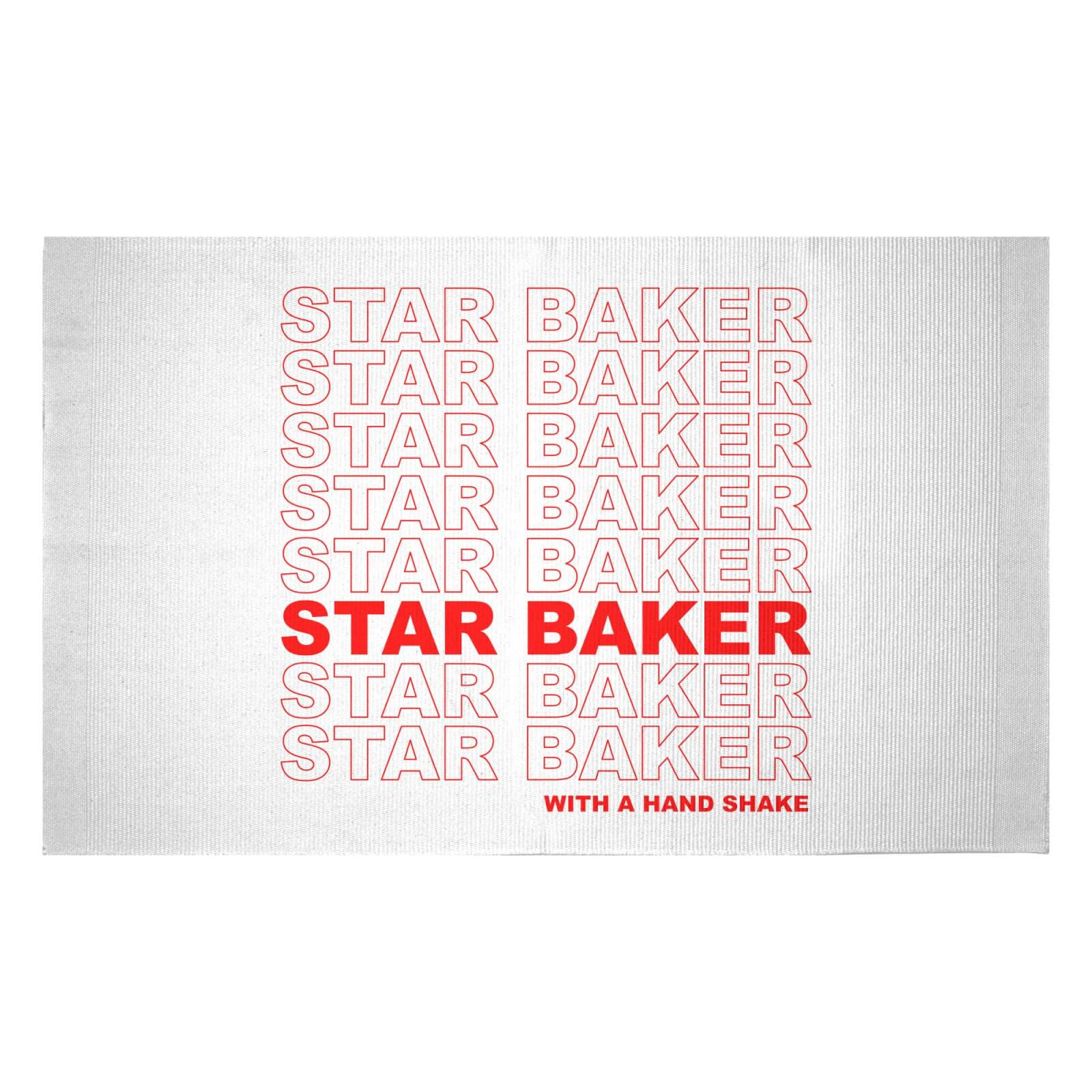 Star Baker With A Hand Shake Woven Rug - Small