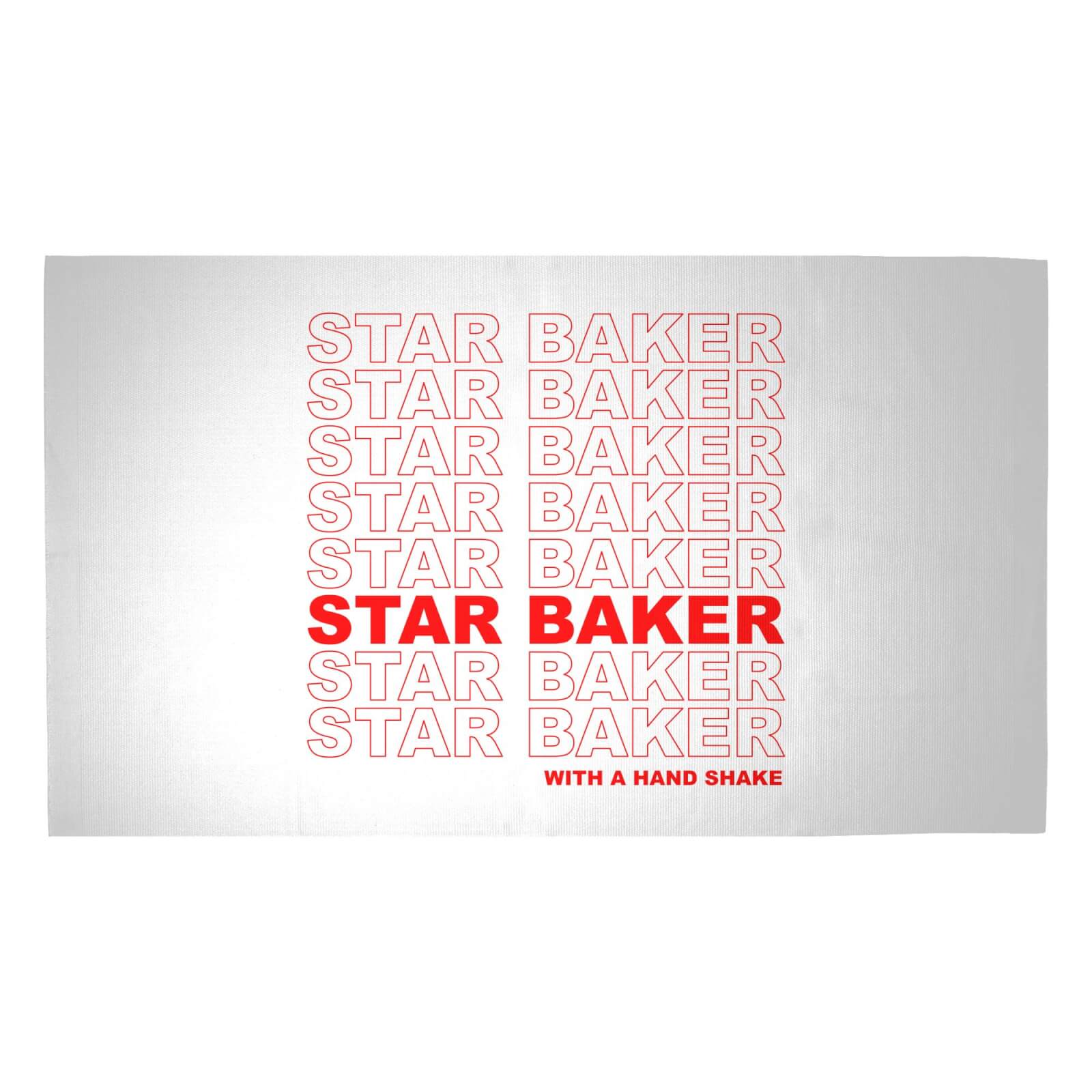 Star Baker With A Hand Shake Woven Rug - Medium