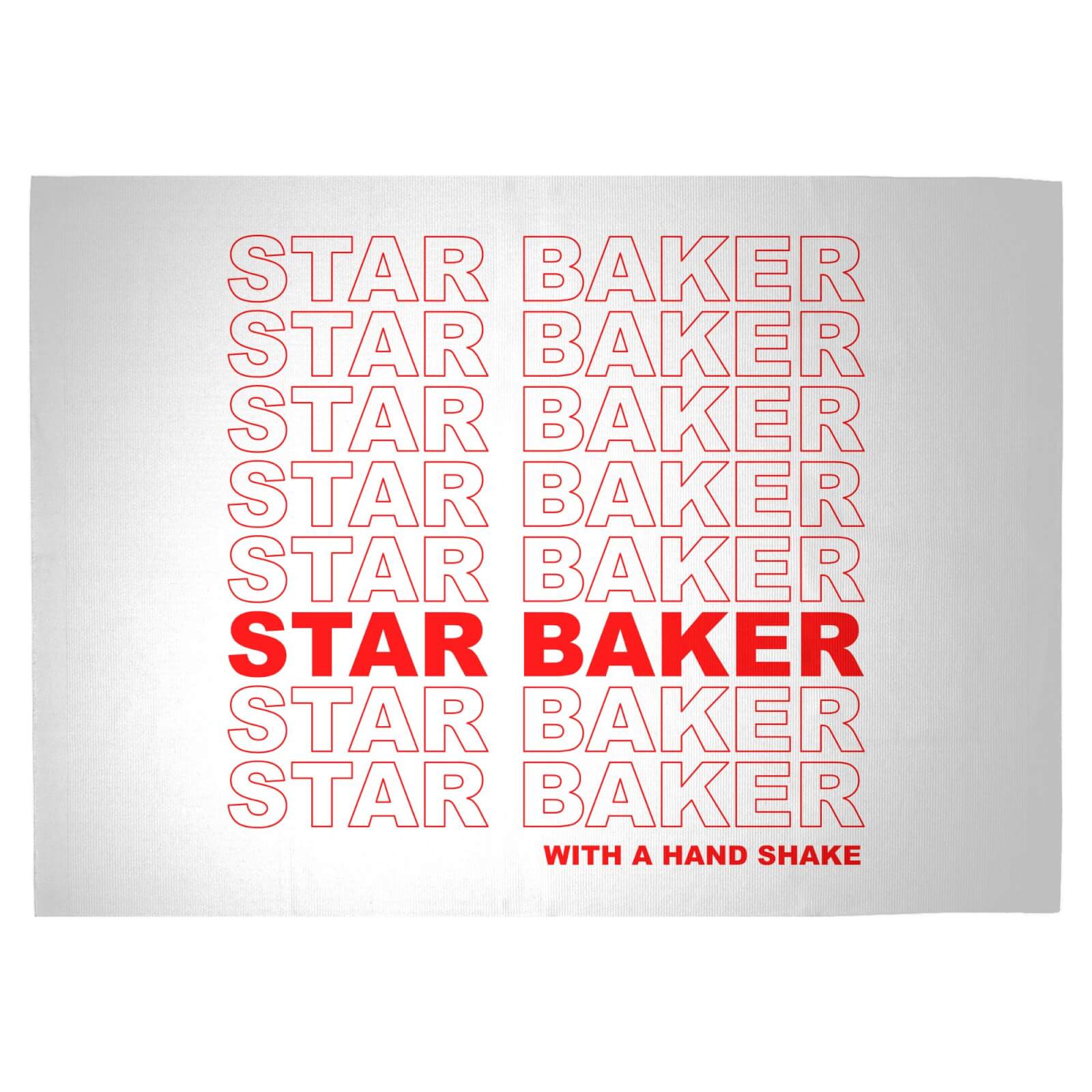 Star Baker With A Hand Shake Woven Rug - Large