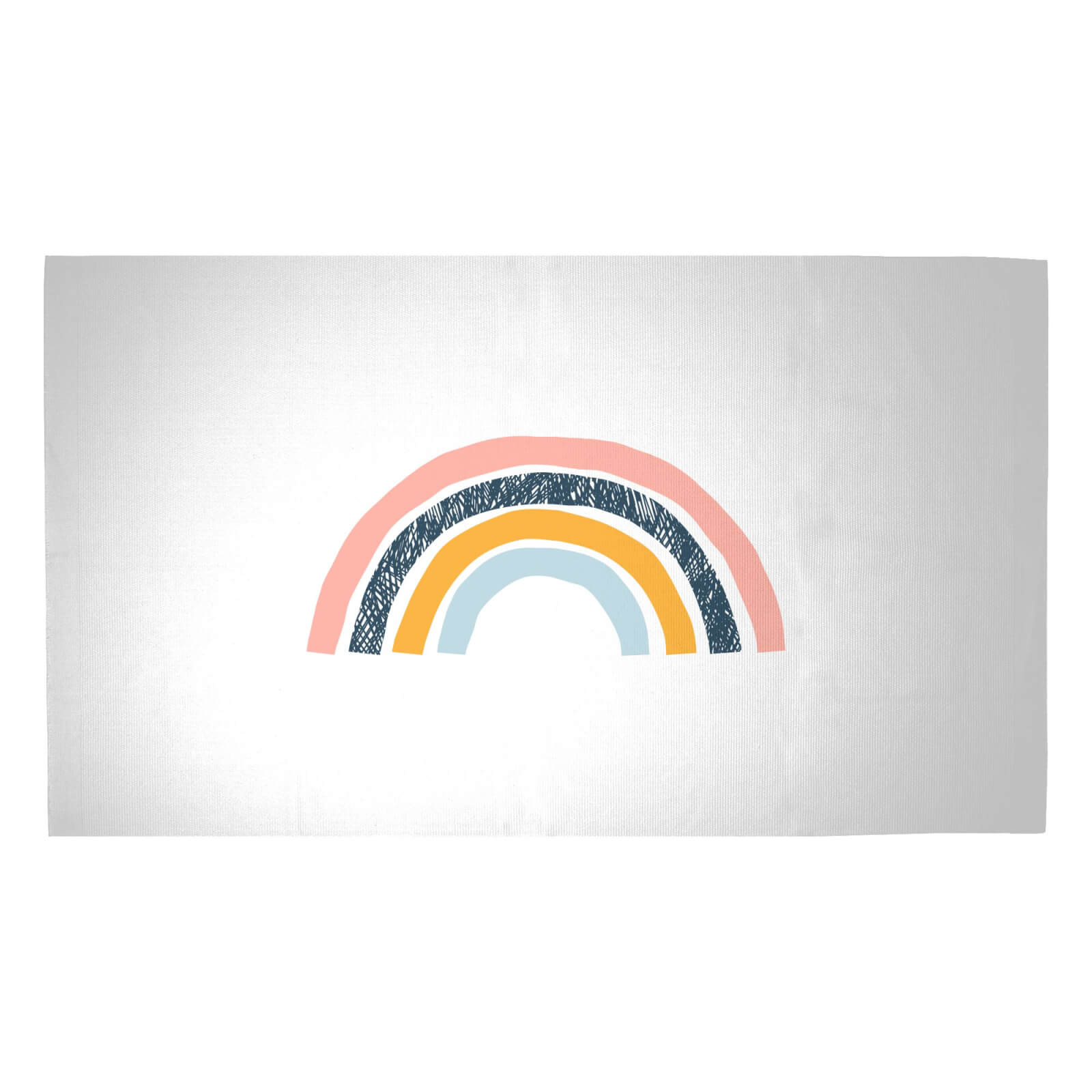 Textured Rainbow Woven Rug - Medium