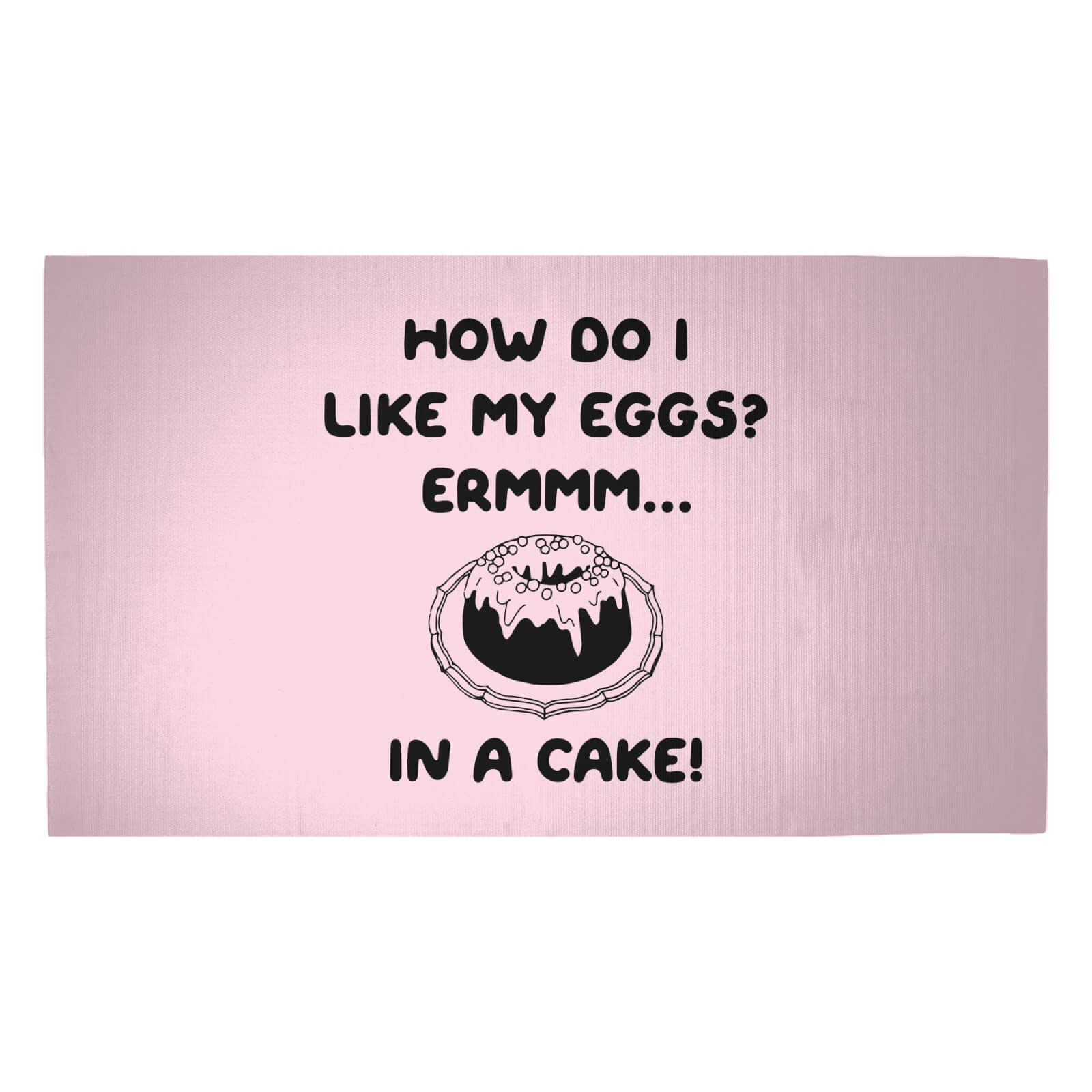 How Do I Like My Eggs? Woven Rug - Medium