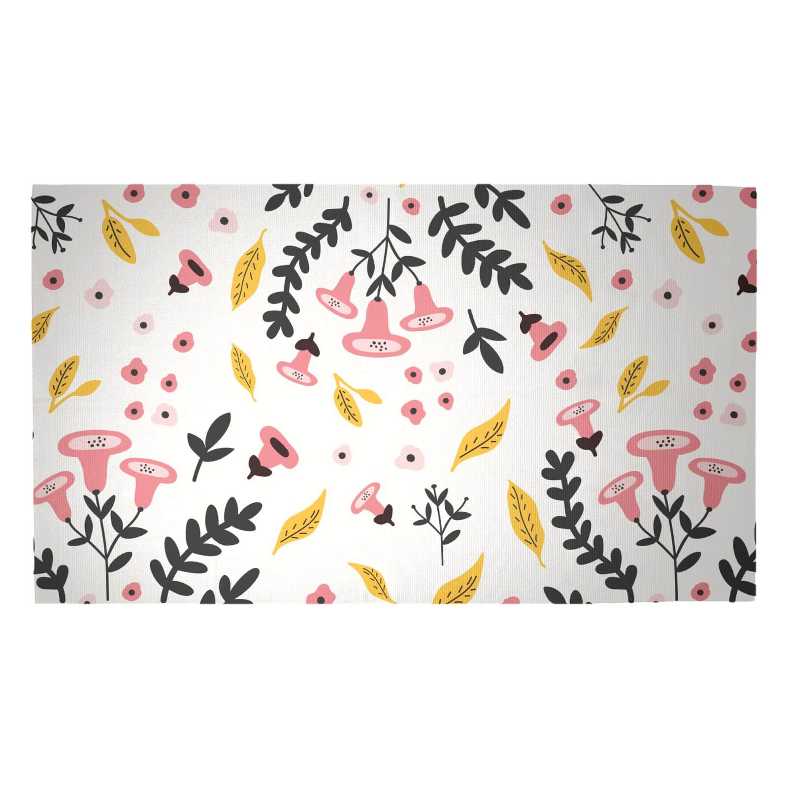 Bells And Leaves Woven Rug - Medium