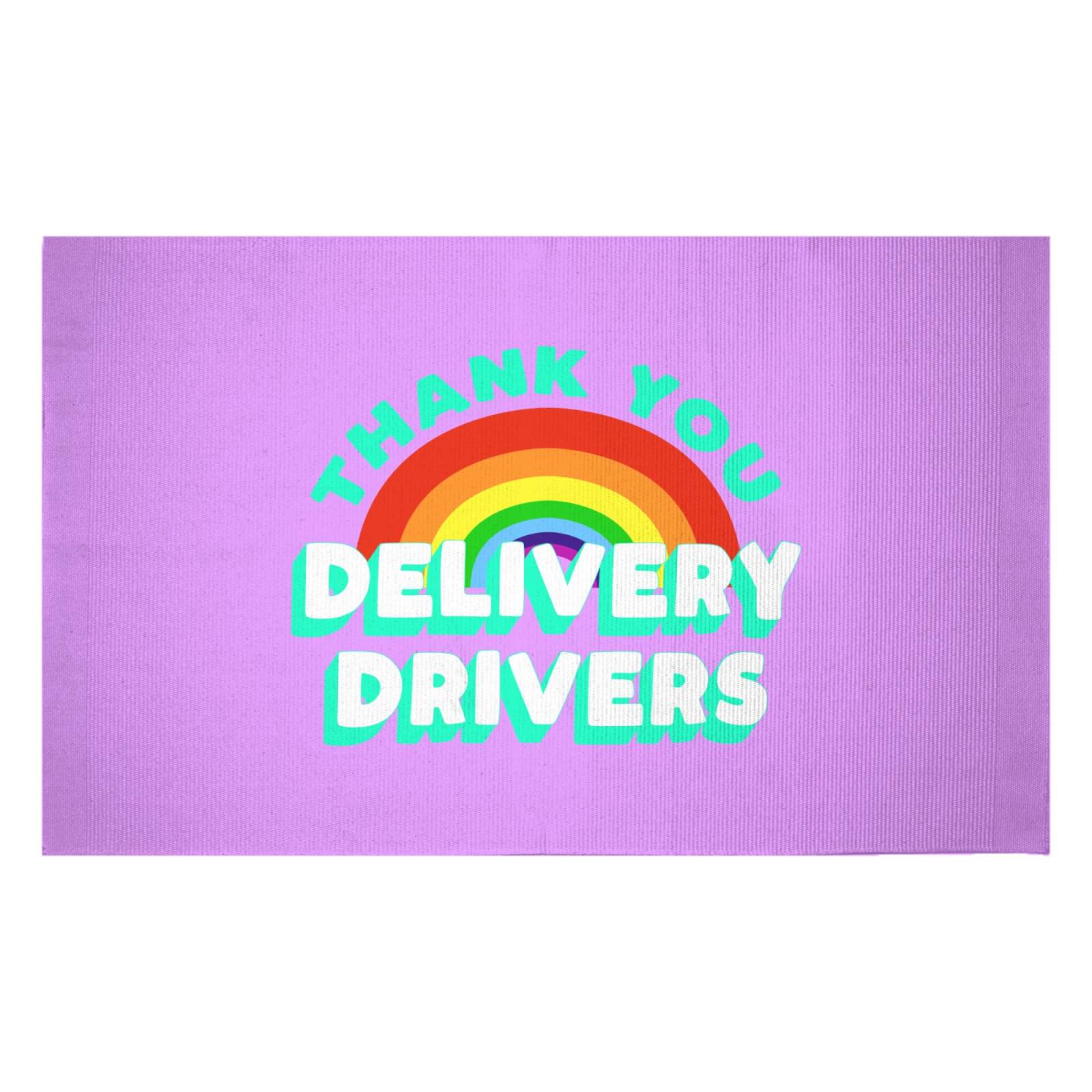 Thank You Delivery Drivers Woven Rug - Small
