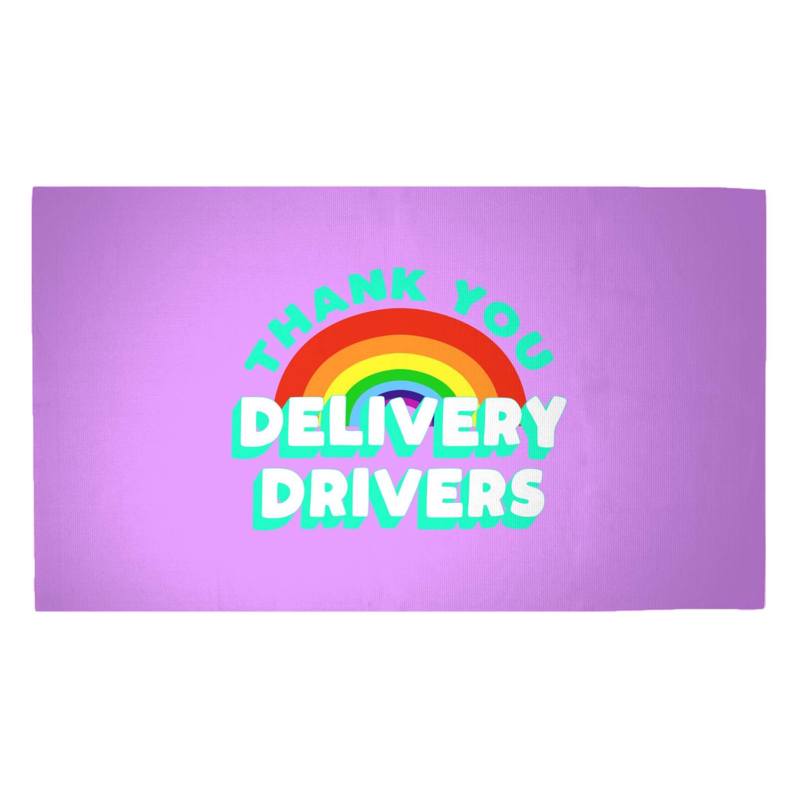 Thank You Delivery Drivers Woven Rug - Medium