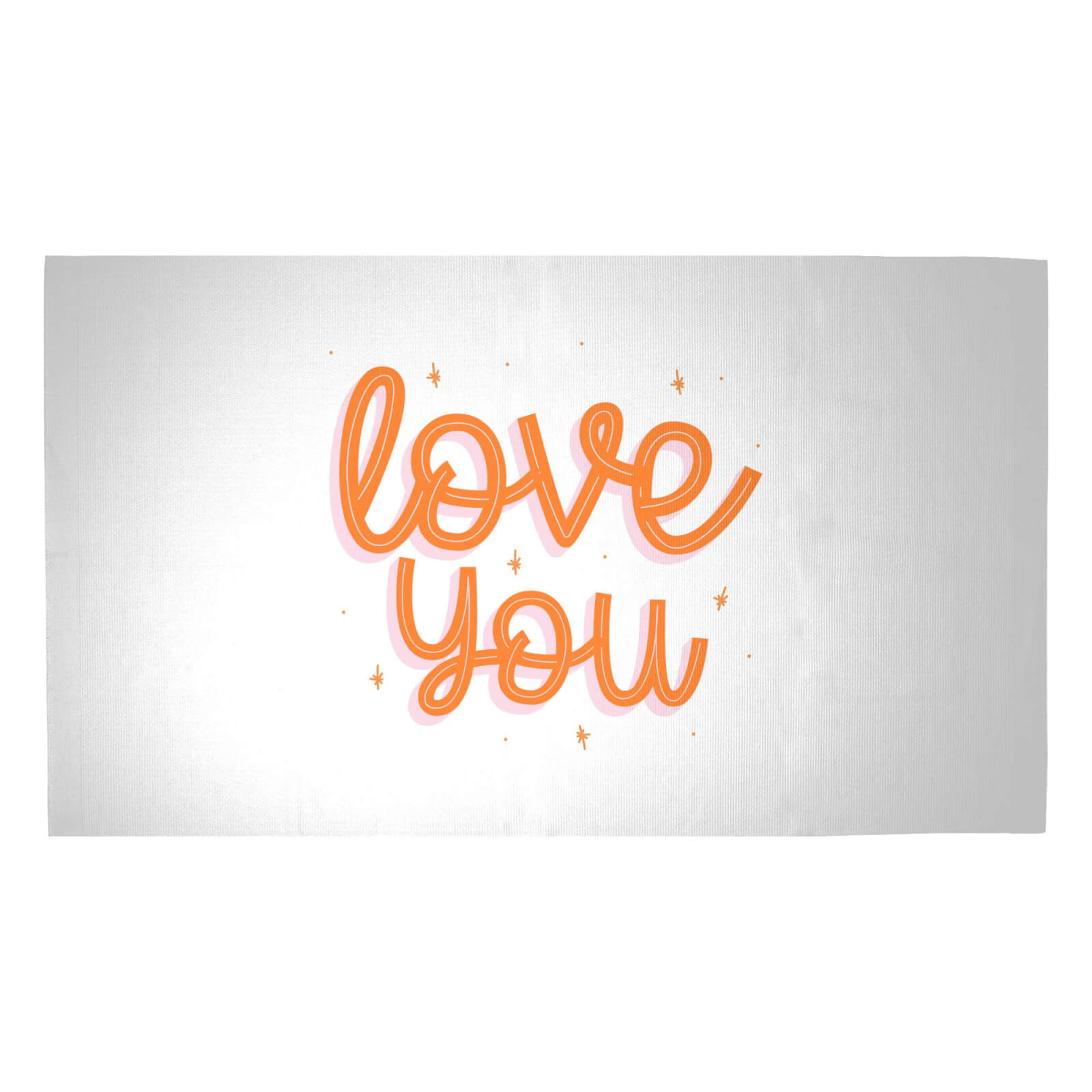 Love You Woven Rug - Medium