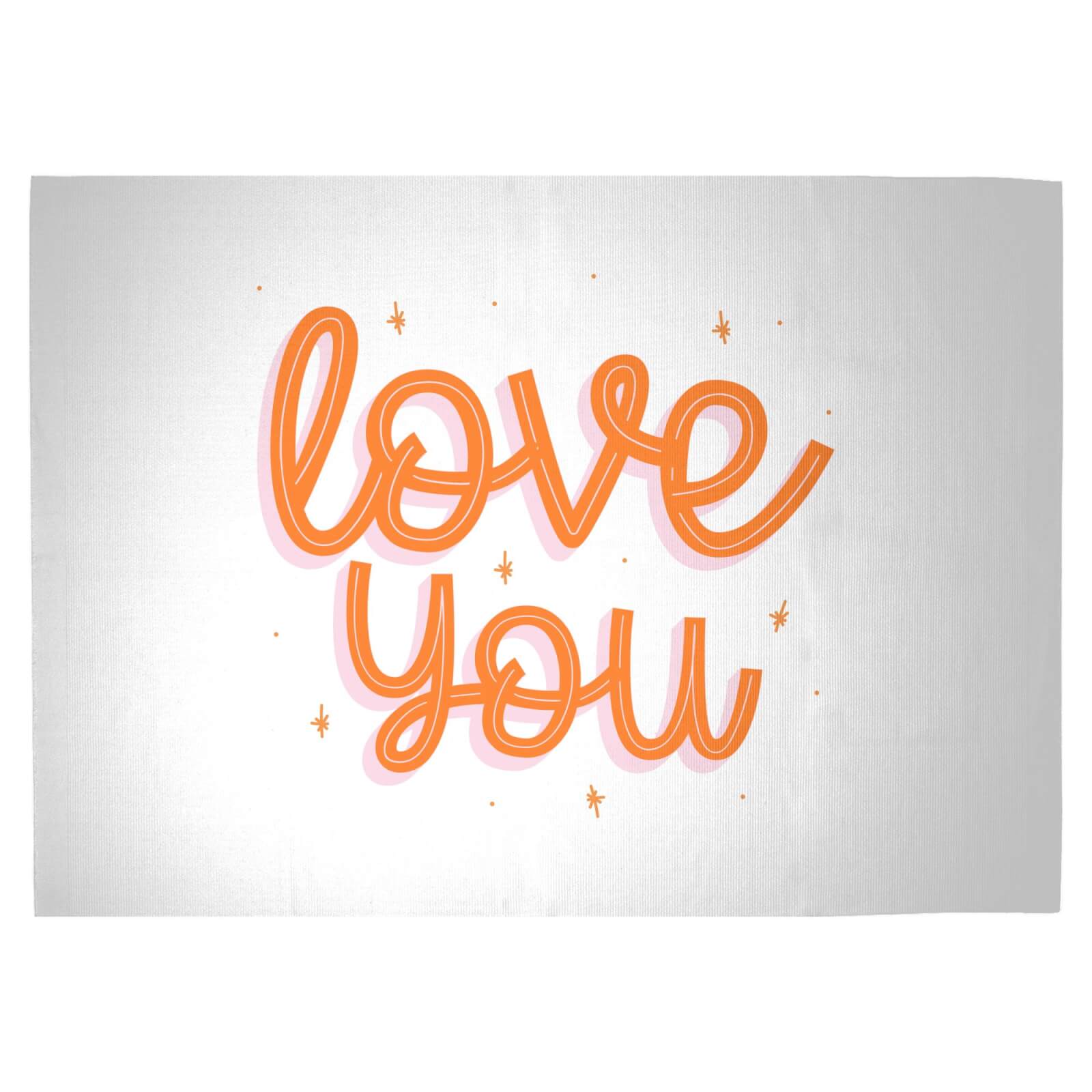 Love You Woven Rug - Large