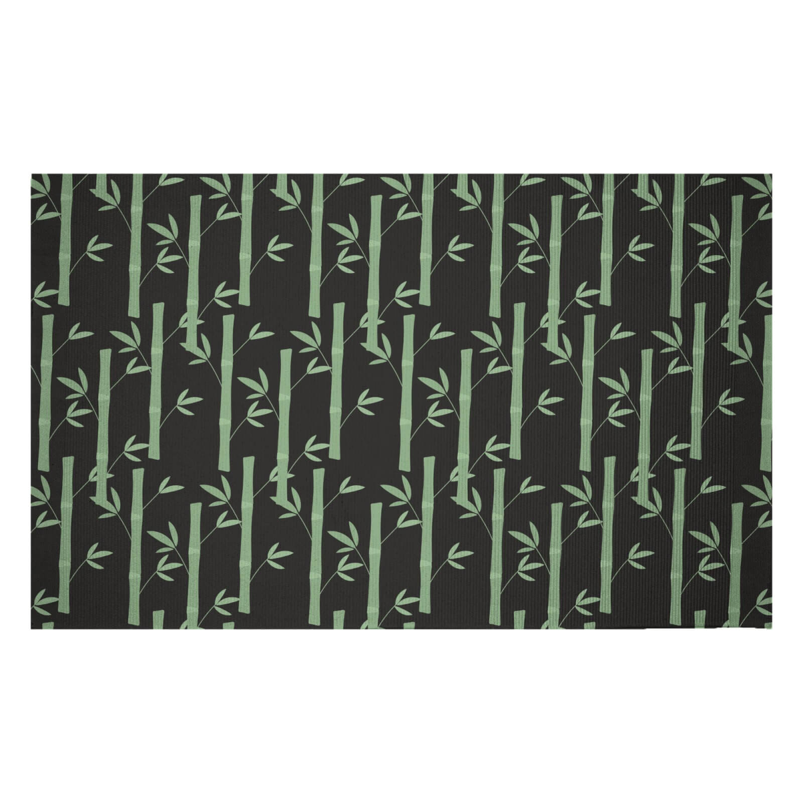 Bamboo Forest At Night Woven Rug - Small
