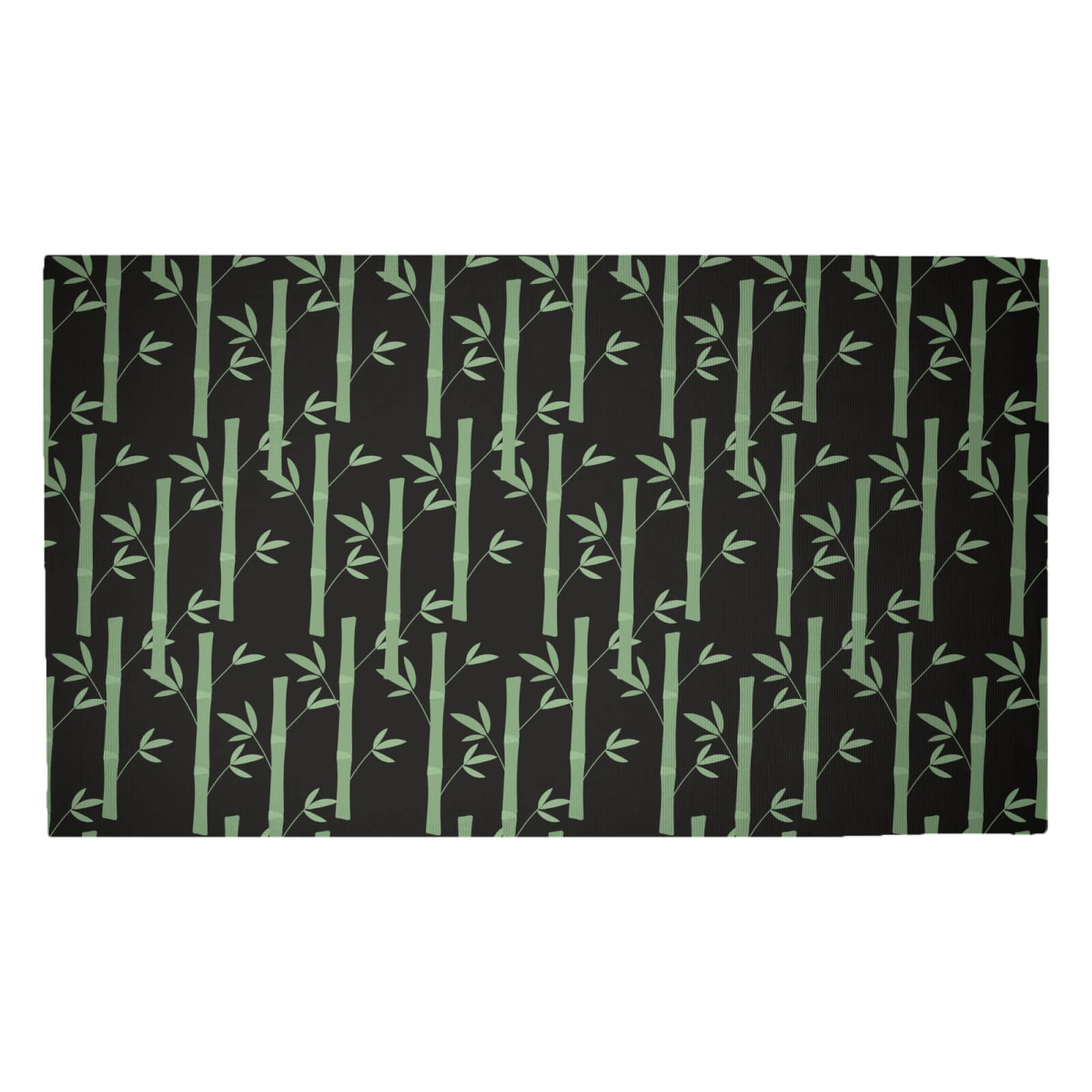 Bamboo Forest At Night Woven Rug - Medium