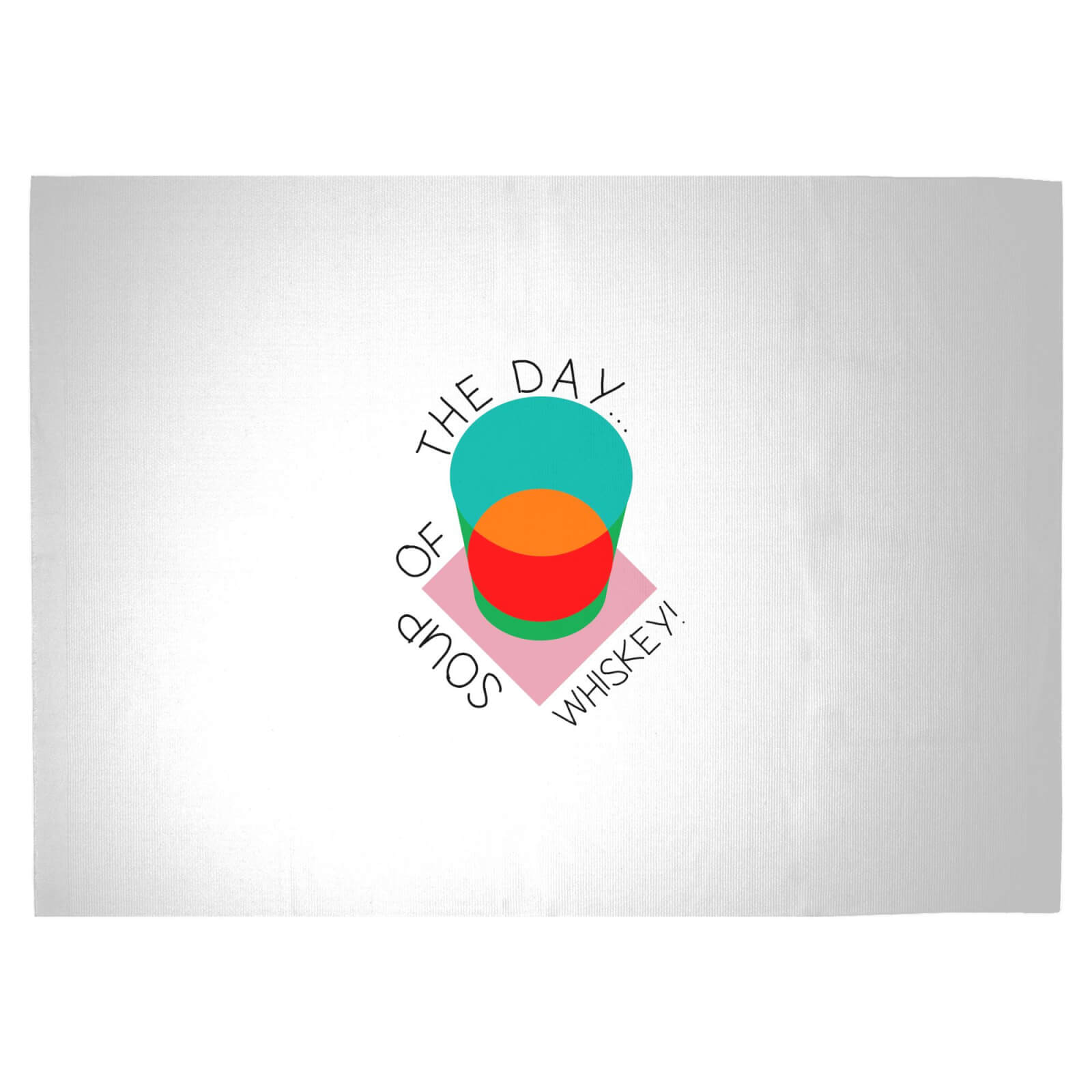 Soup Of The Day Whiskey! Woven Rug - Large