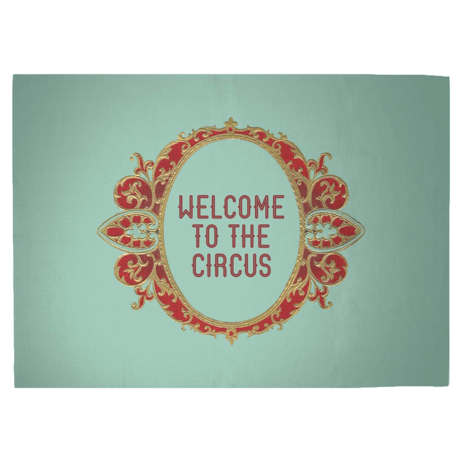 Welcome To The Circus Emblem Woven Rug - Large