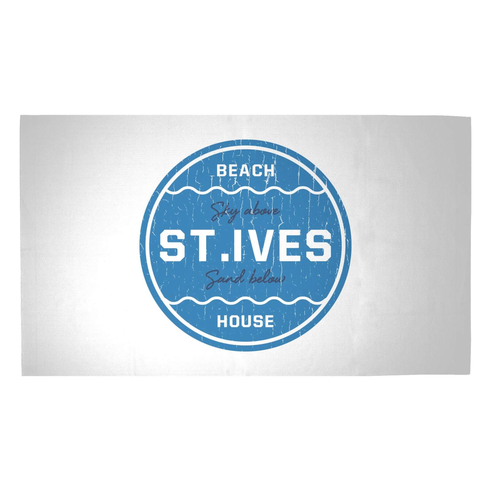 St.Ive's Beach Badge Woven Rug - Medium