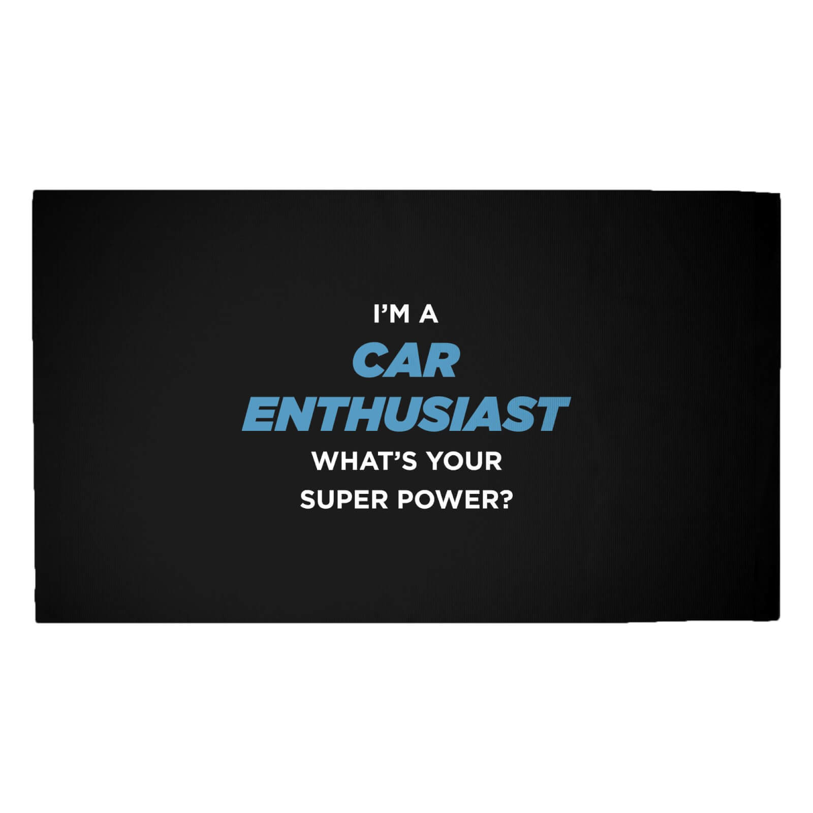 Car Enthusiast Woven Rug - Medium