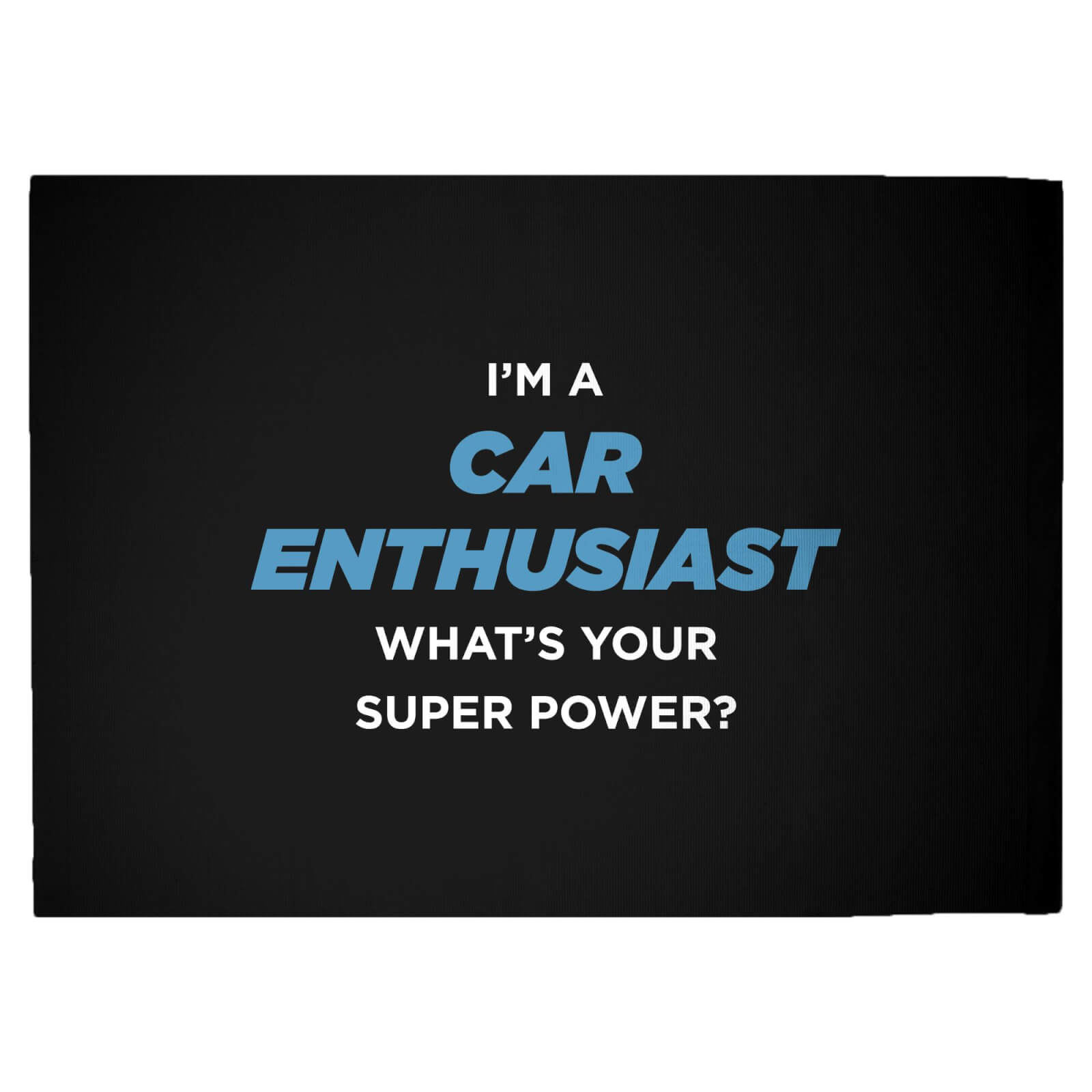 Car Enthusiast Woven Rug - Large