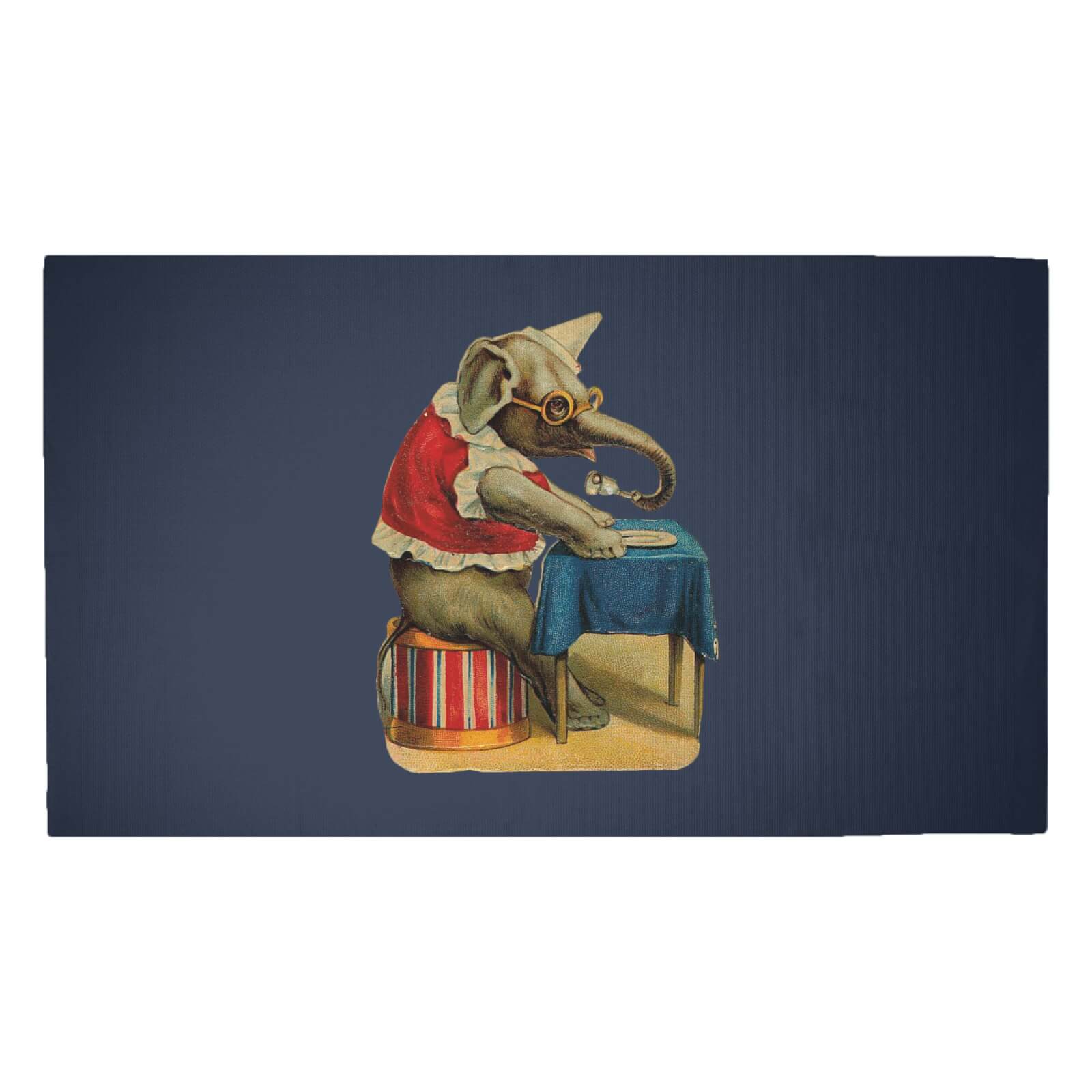 Clown Elephant Woven Rug - Medium