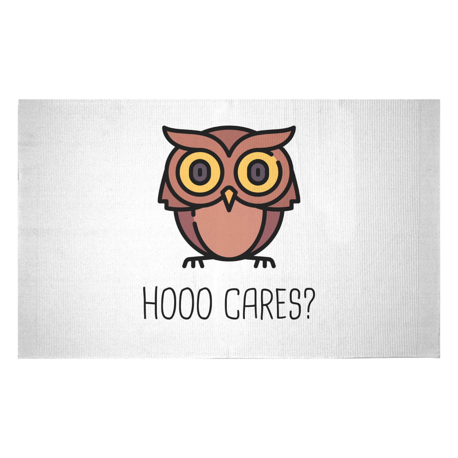 Hoo Cares? Woven Rug - Small
