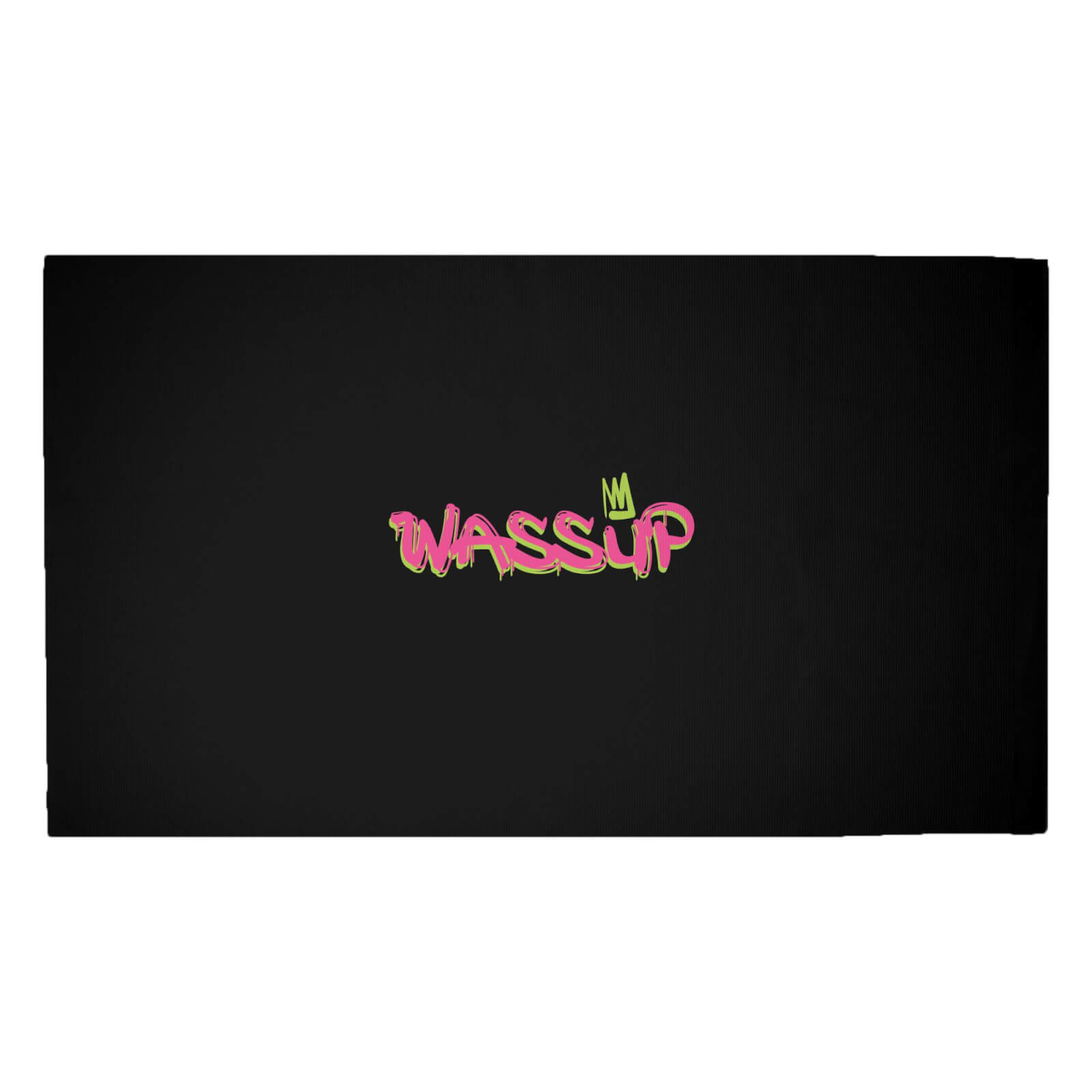 'Wassup' Graphic Woven Rug - Medium