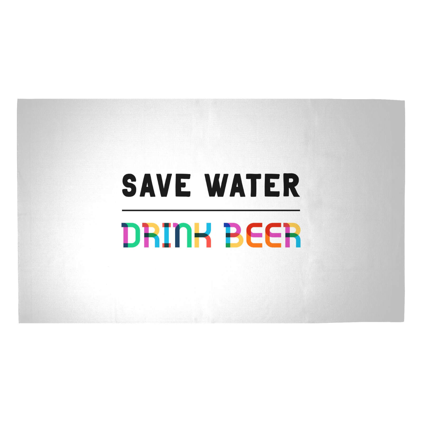 Save Water, Drink Beer Woven Rug - Medium