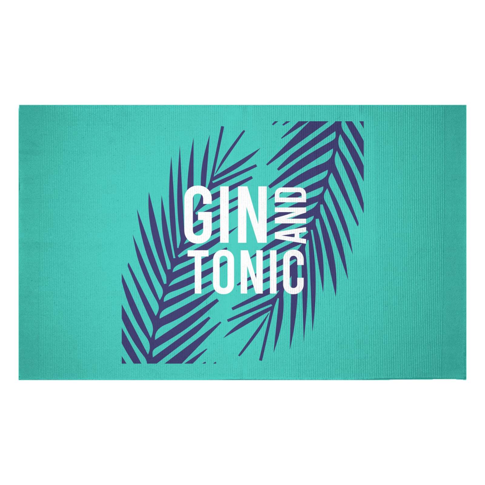 Gin And Tonic Woven Rug - Small