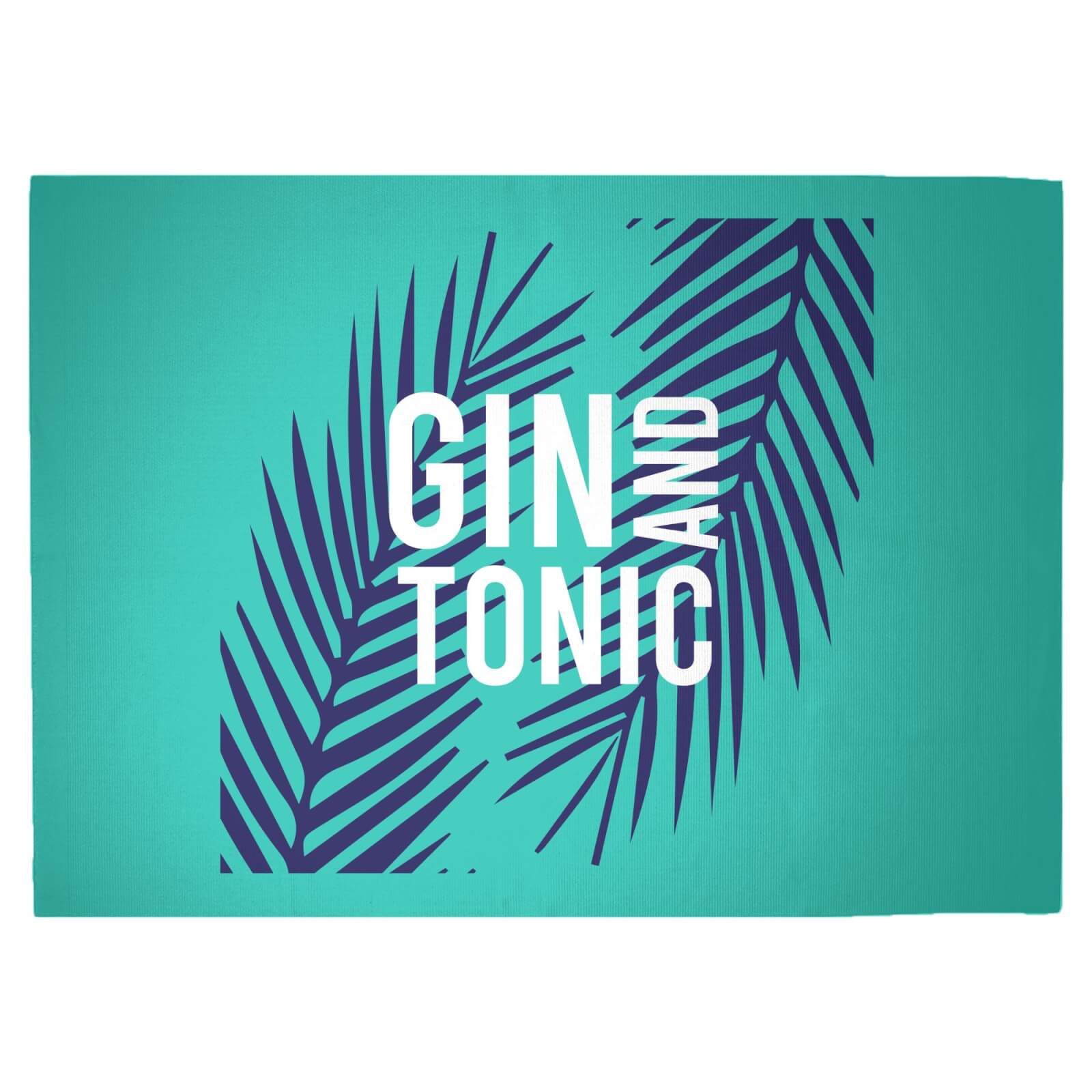 Gin And Tonic Woven Rug - Large