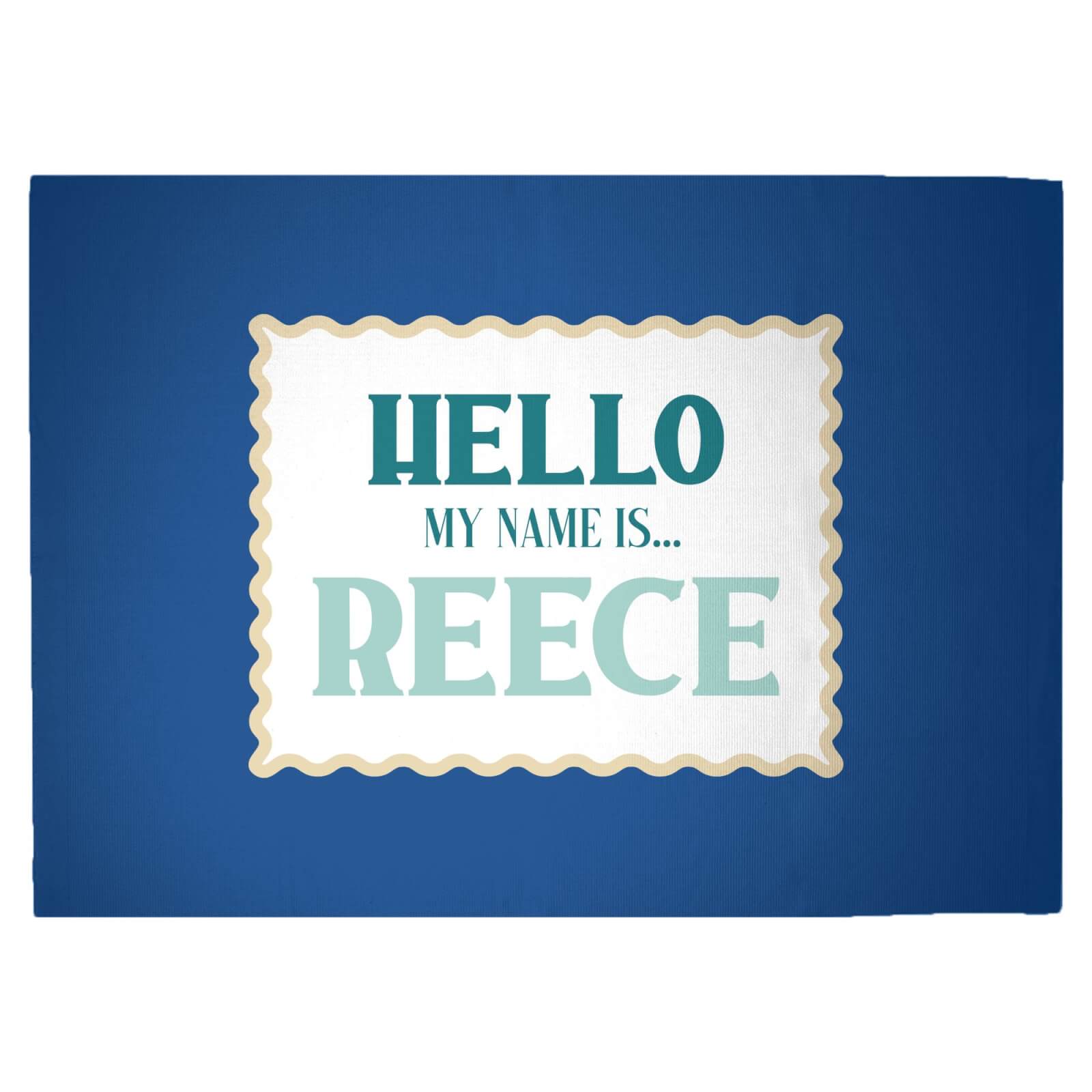 Hello, My Name Is Reece Woven Rug - Large