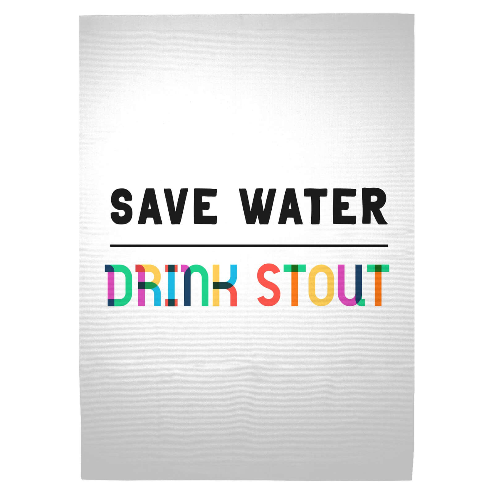 Save Water, Drink Stout Woven Rug - Large