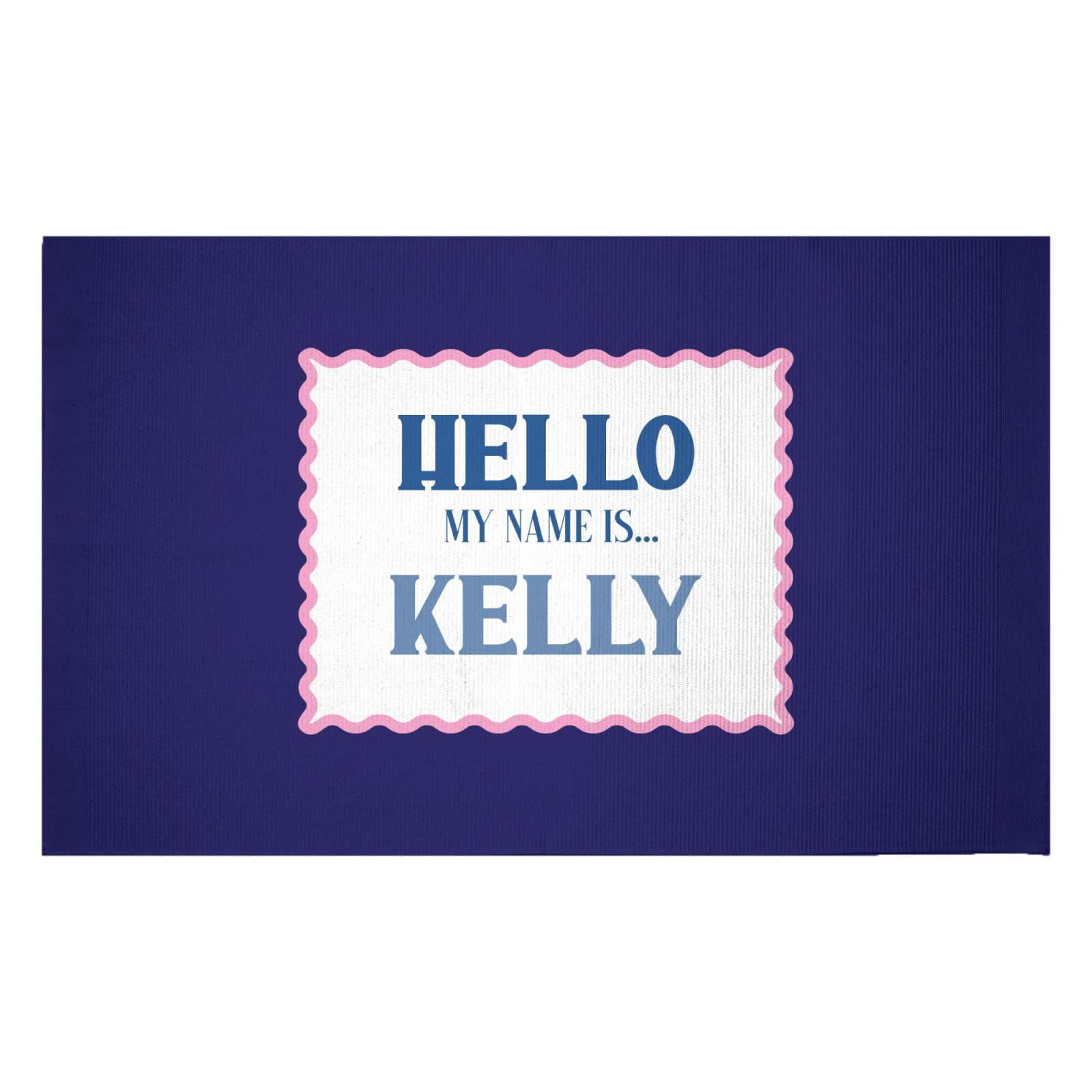 Hello My Name Is Kelly Woven Rug - Small