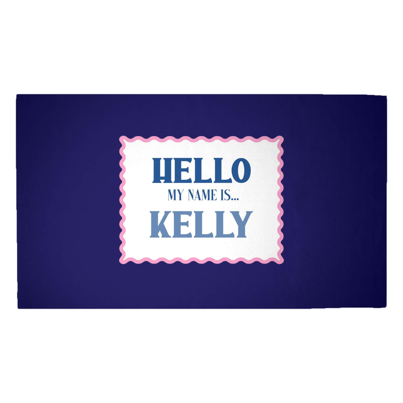 Hello My Name Is Kelly Woven Rug - Medium