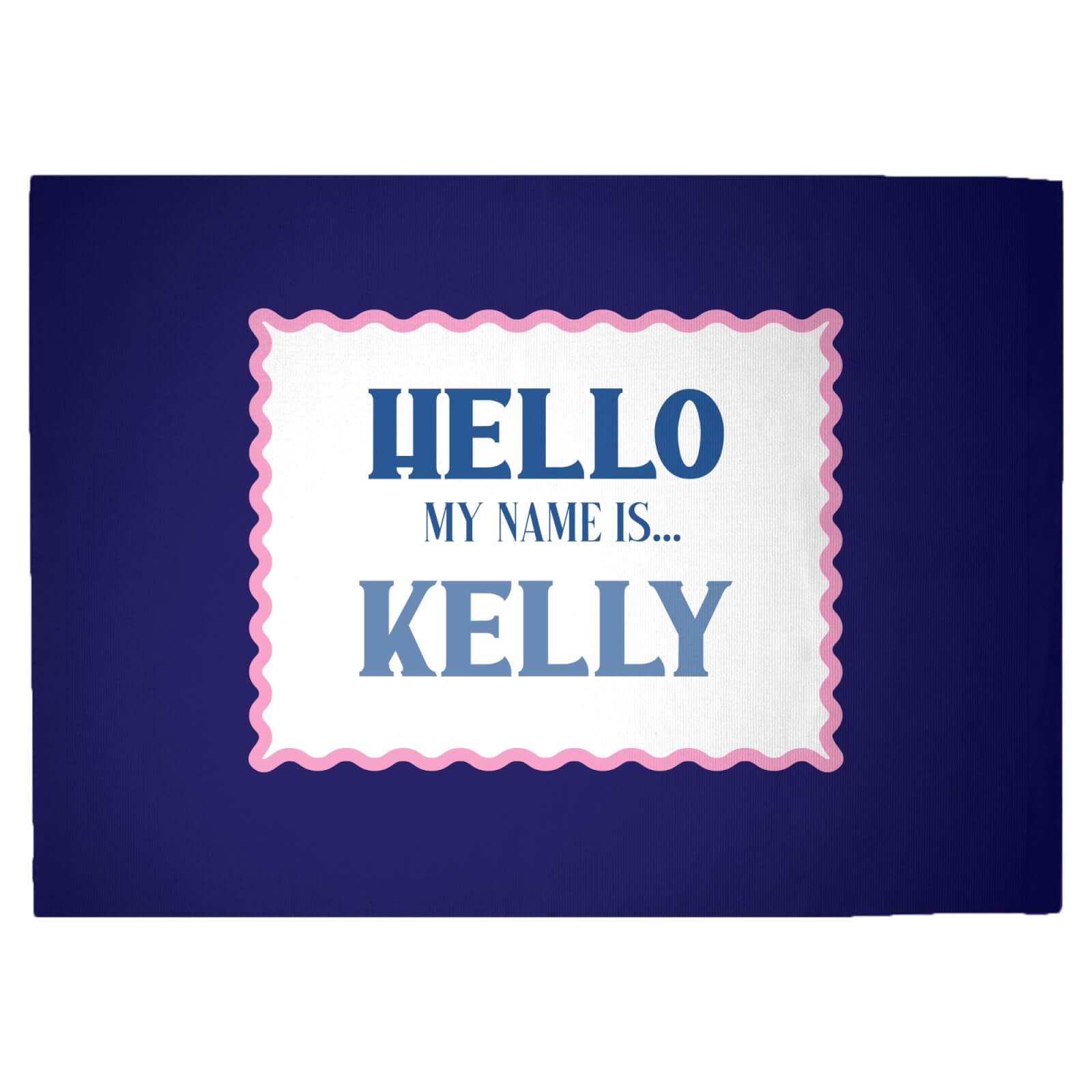 Hello My Name Is Kelly Woven Rug - Large