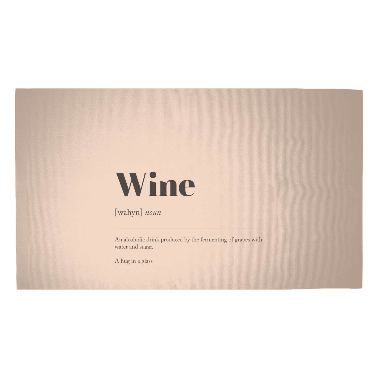 Wine Definition Woven Rug - Medium