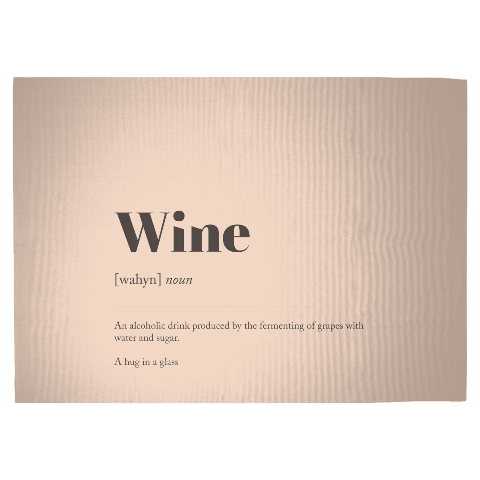 Wine Definition Woven Rug - Large