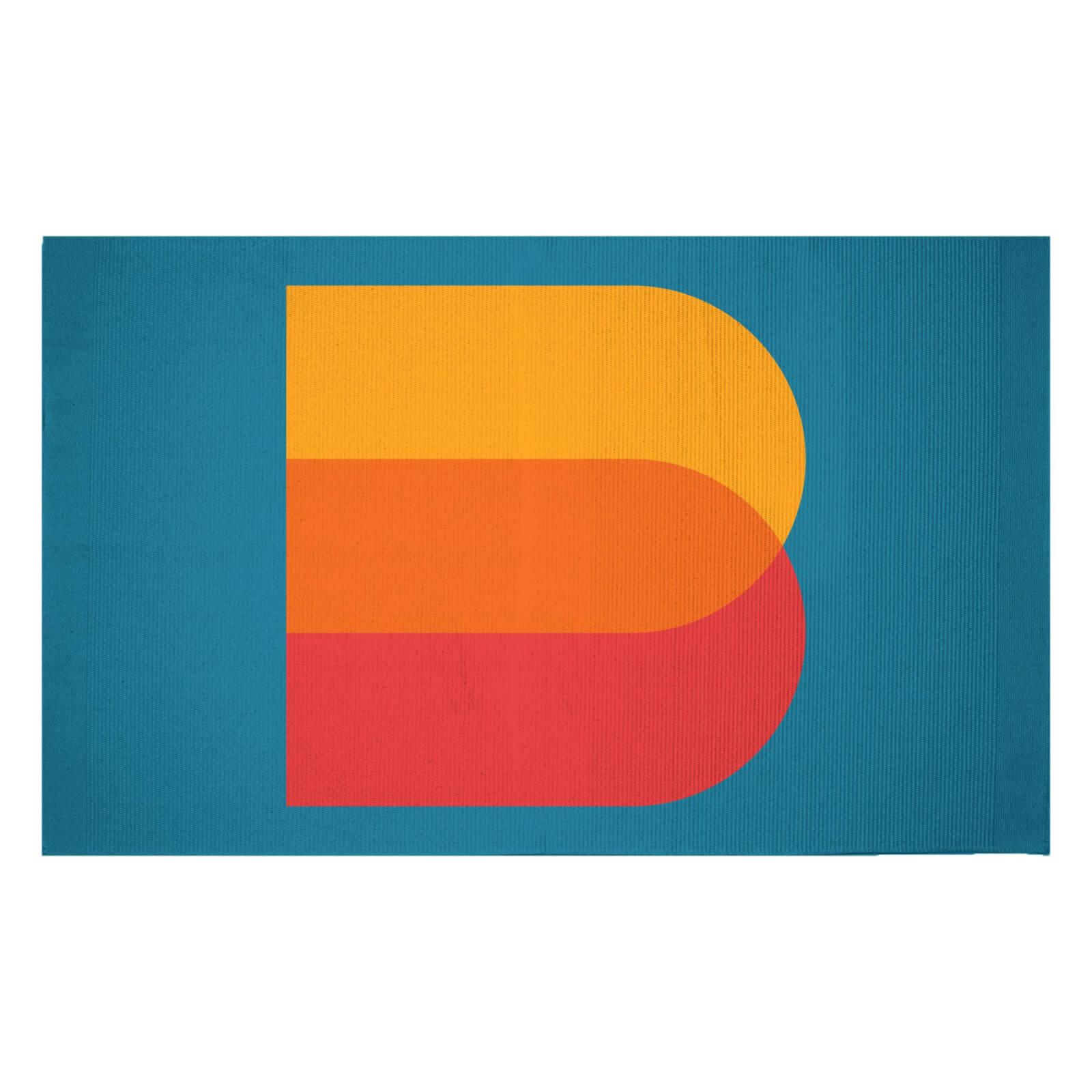 B Woven Rug - Small