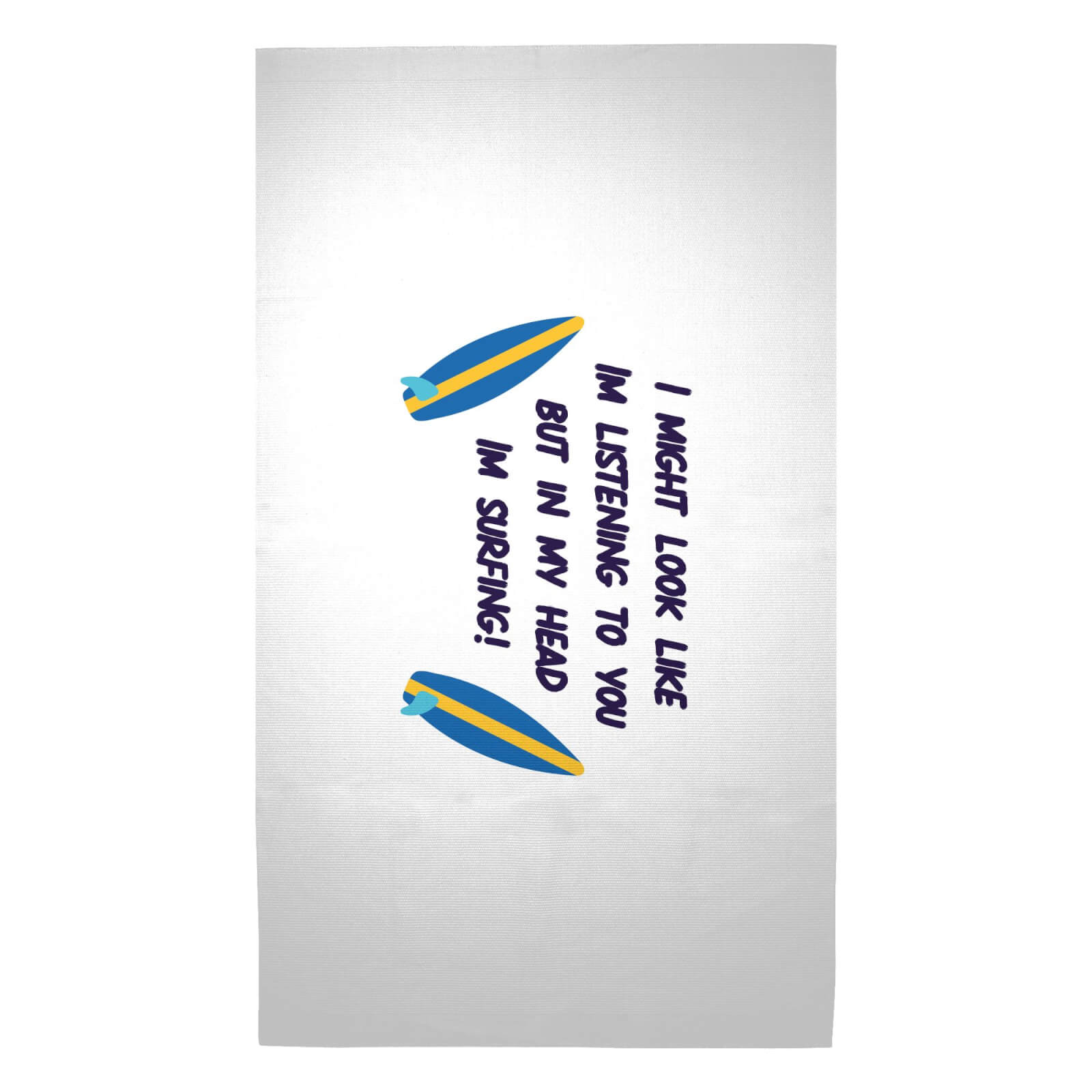 In My Head Im Surfing! Woven Rug - Medium