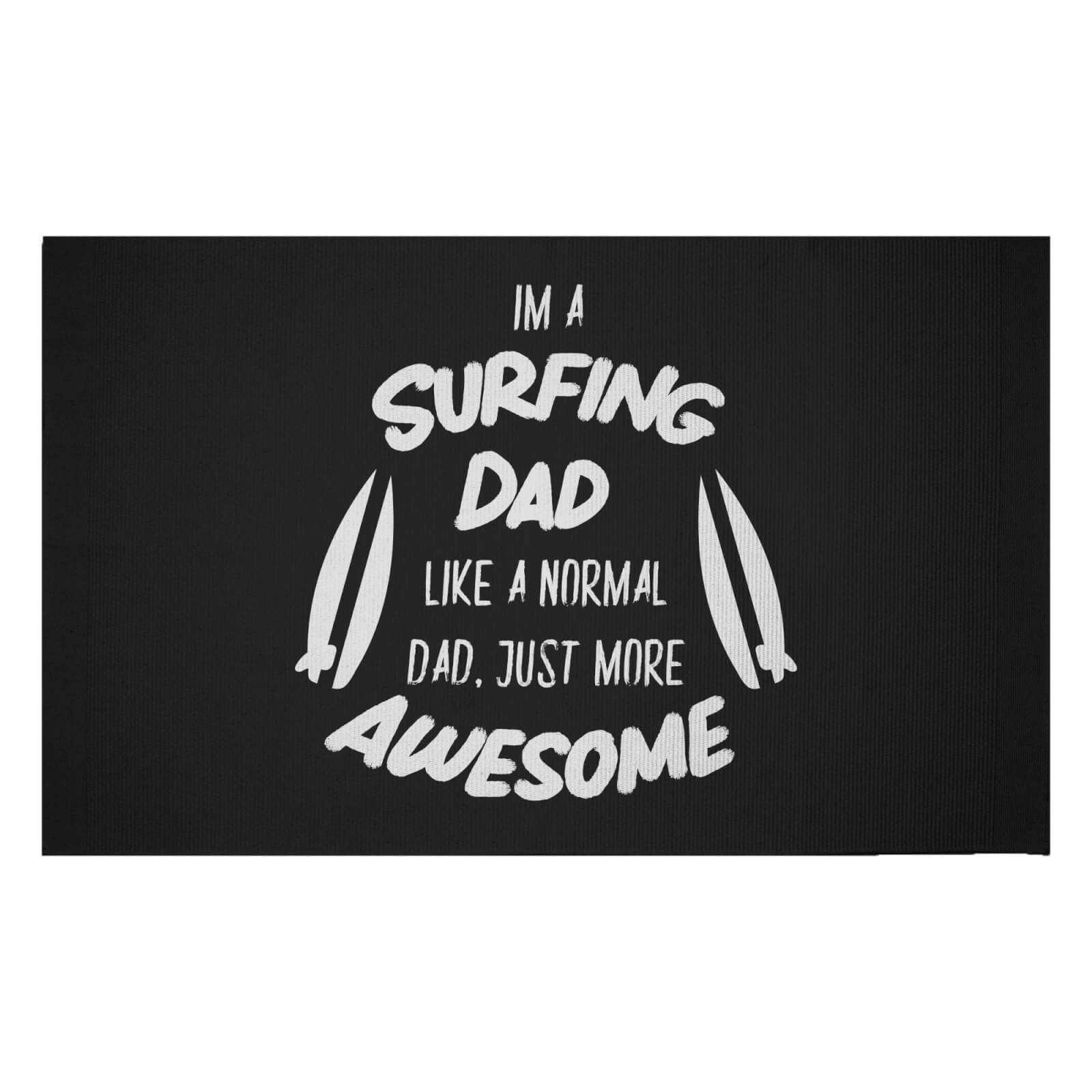 Surfing Dad Woven Rug - Small