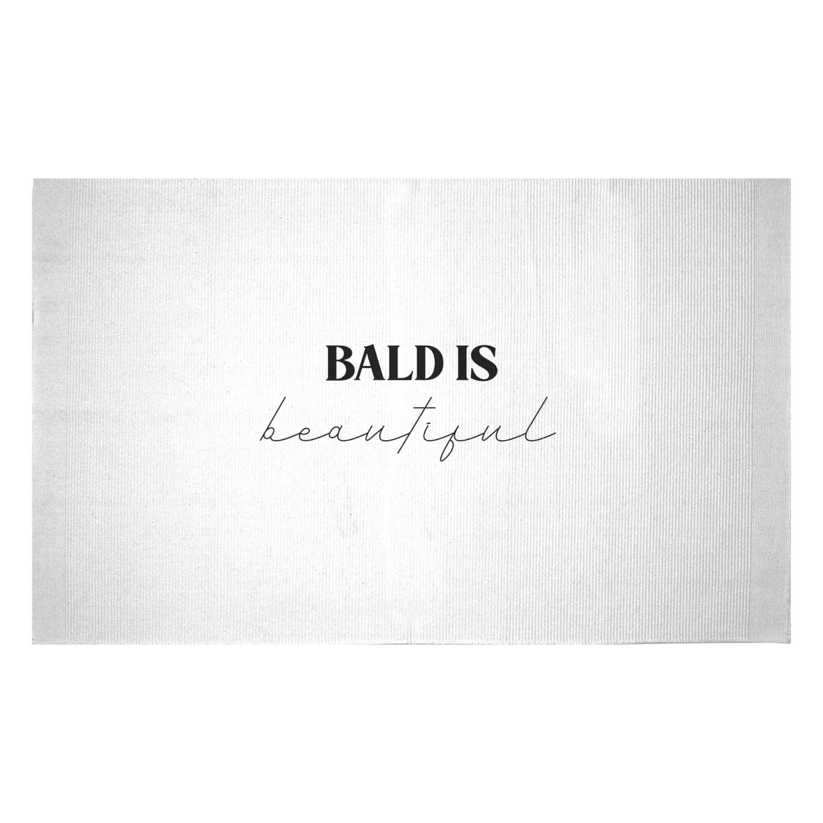 Bald Is Beautiful Woven Rug - Small