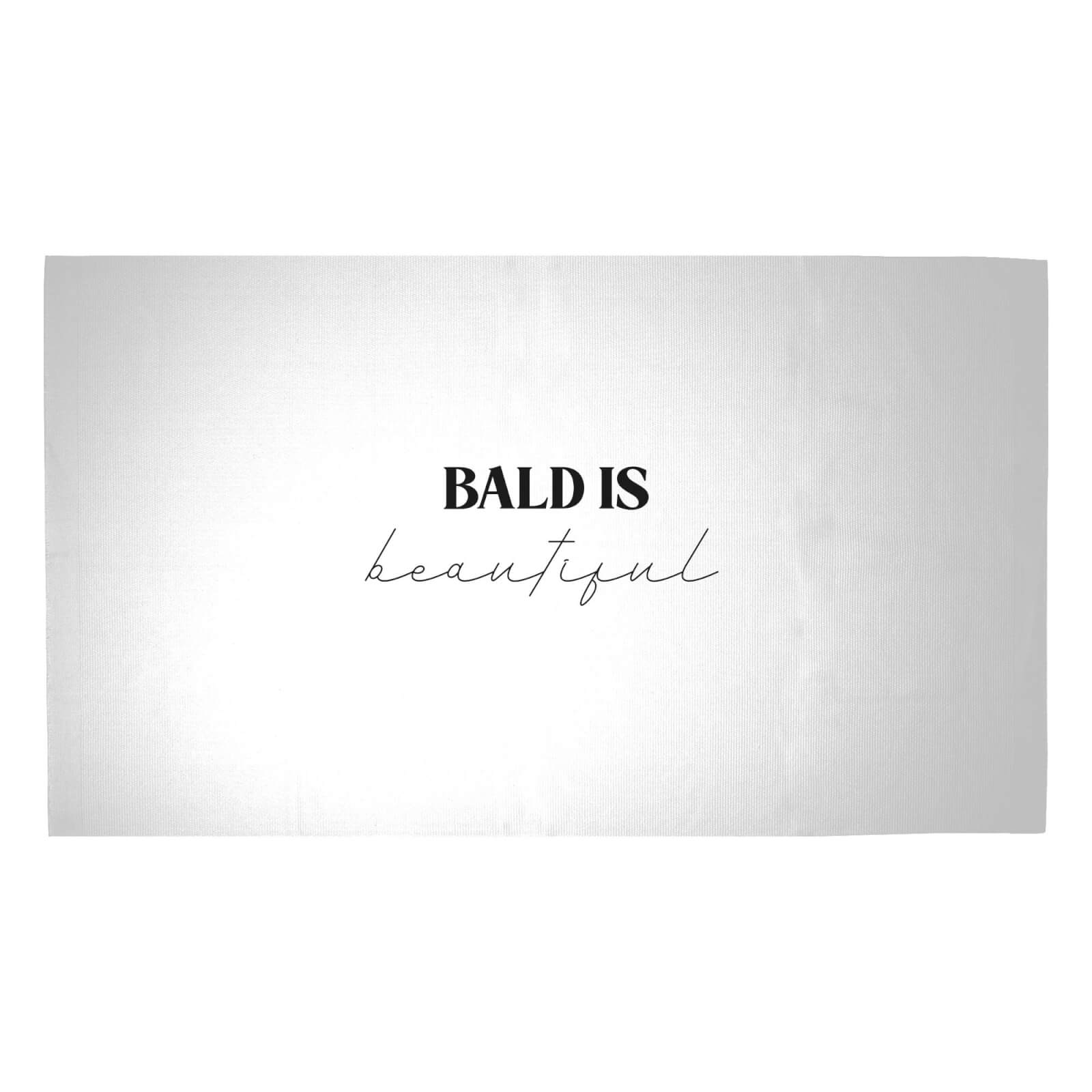Bald Is Beautiful Woven Rug - Medium