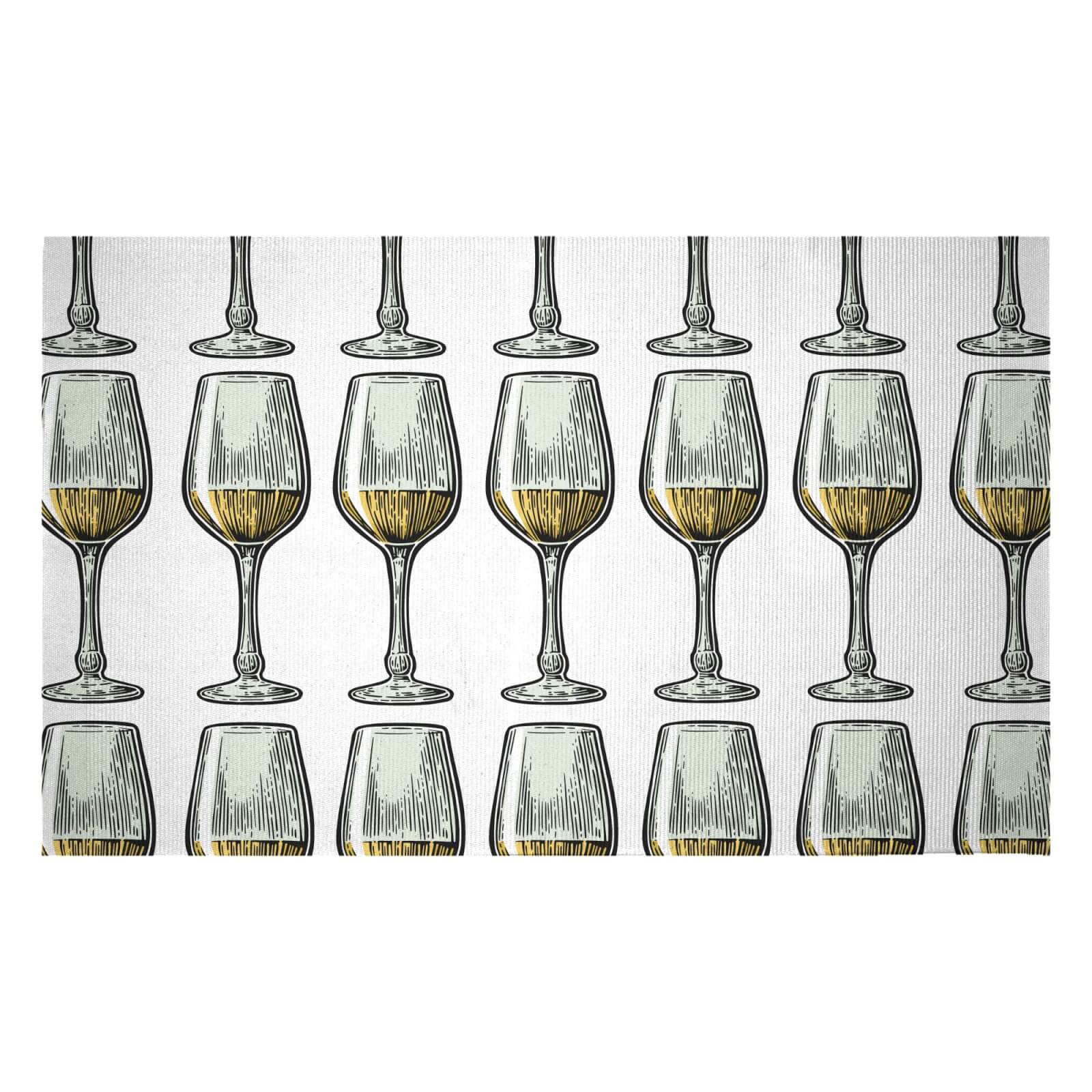 White Wine Woven Rug - Small