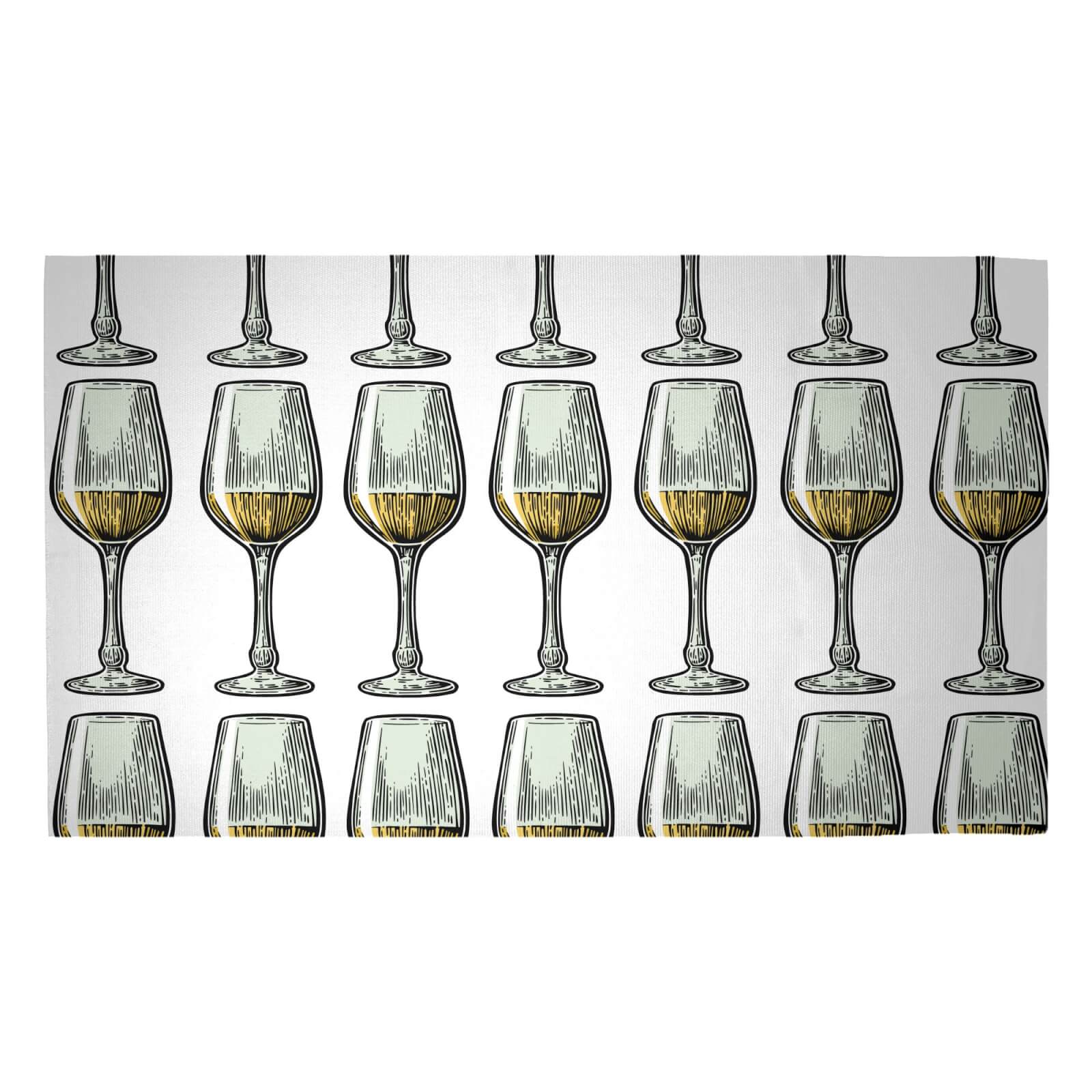White Wine Woven Rug - Medium
