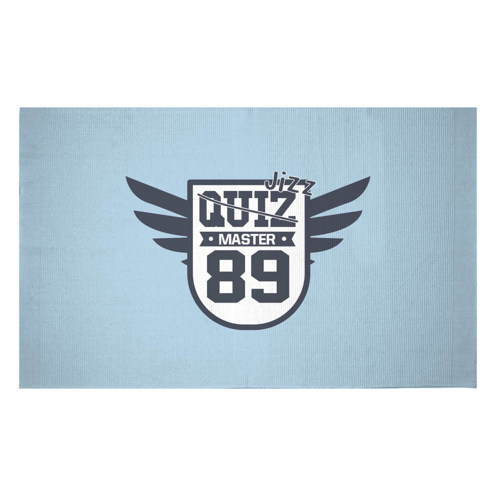Rude Quiz Master Woven Rug - Small