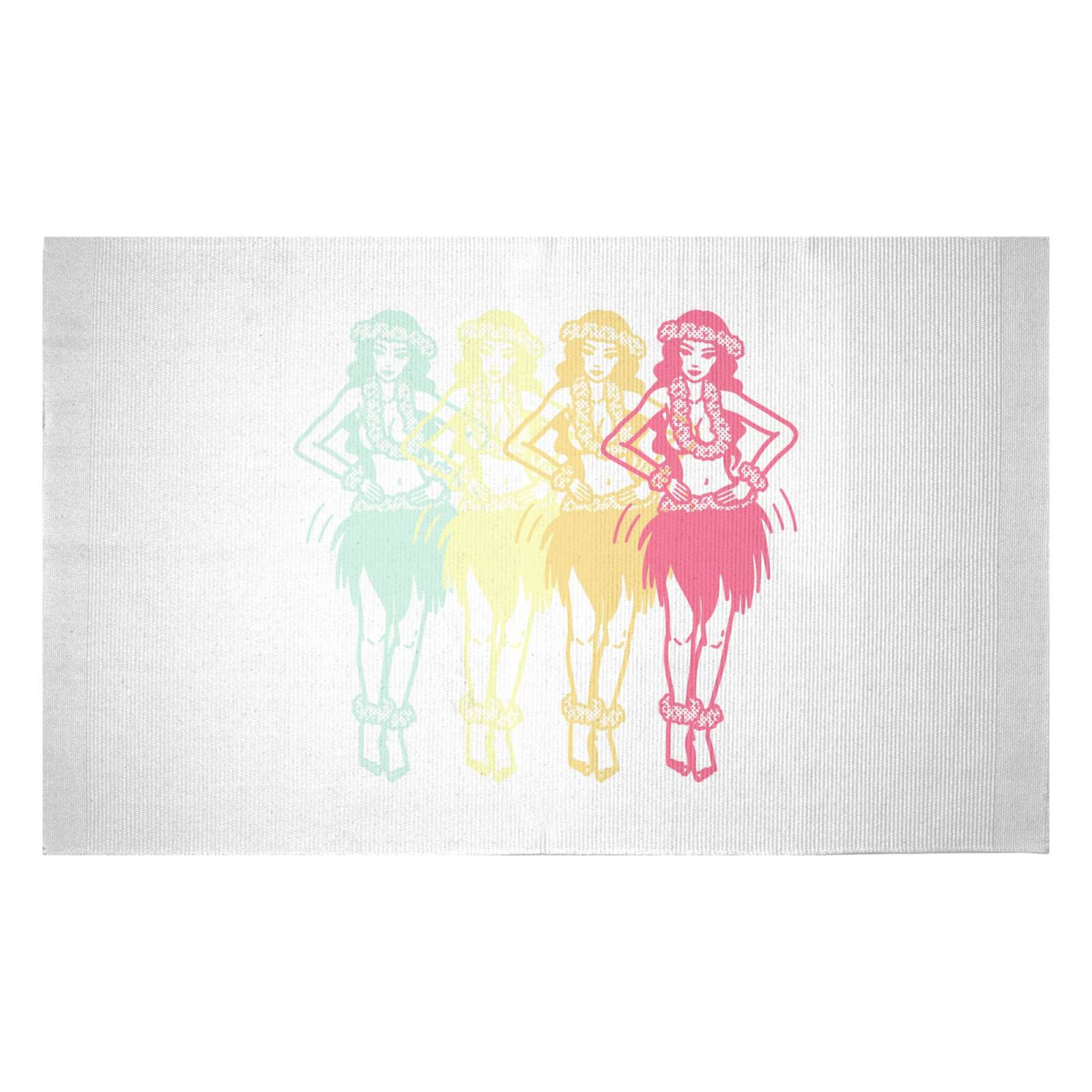 Hula Girls Woven Rug - Small
