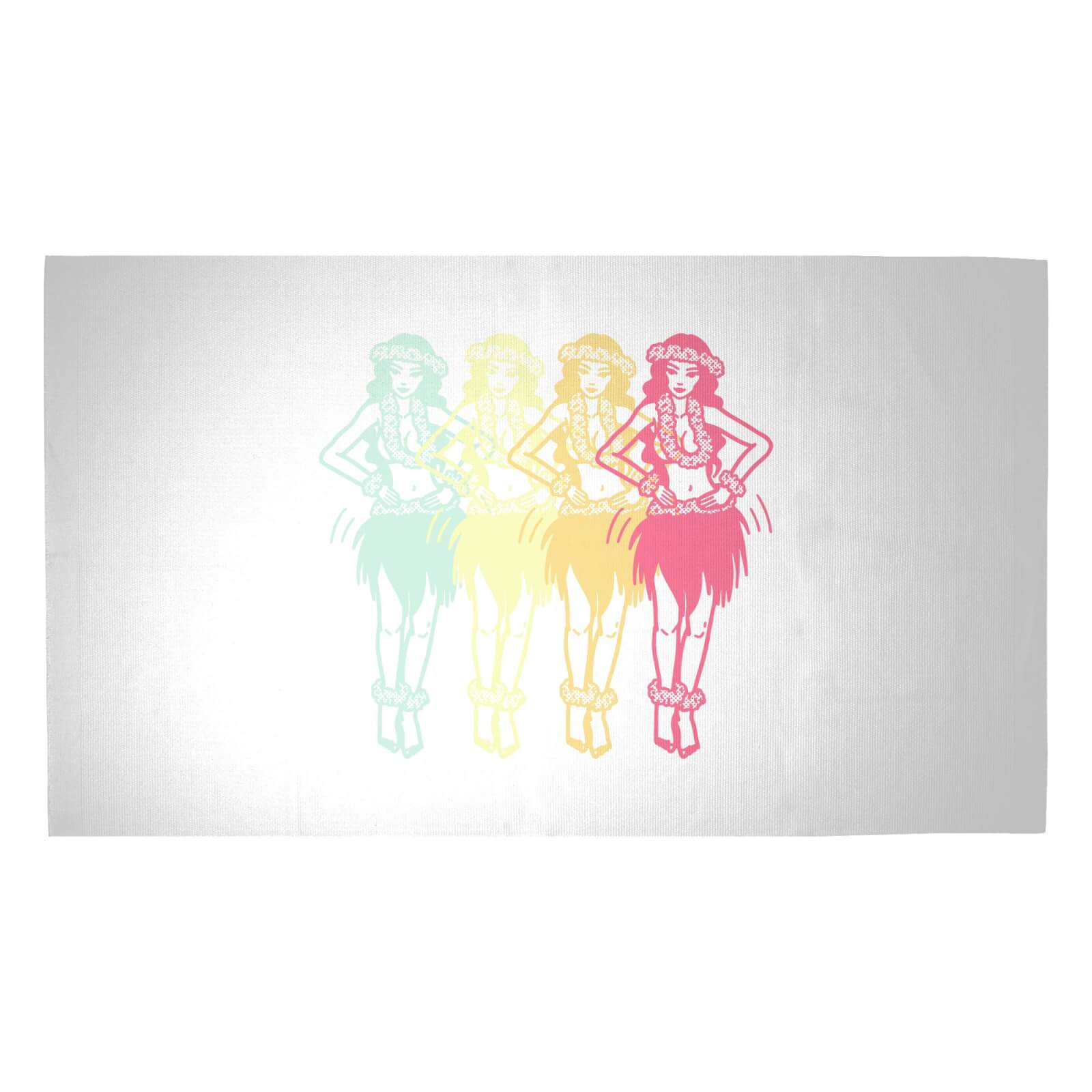 Hula Girls Woven Rug - Medium