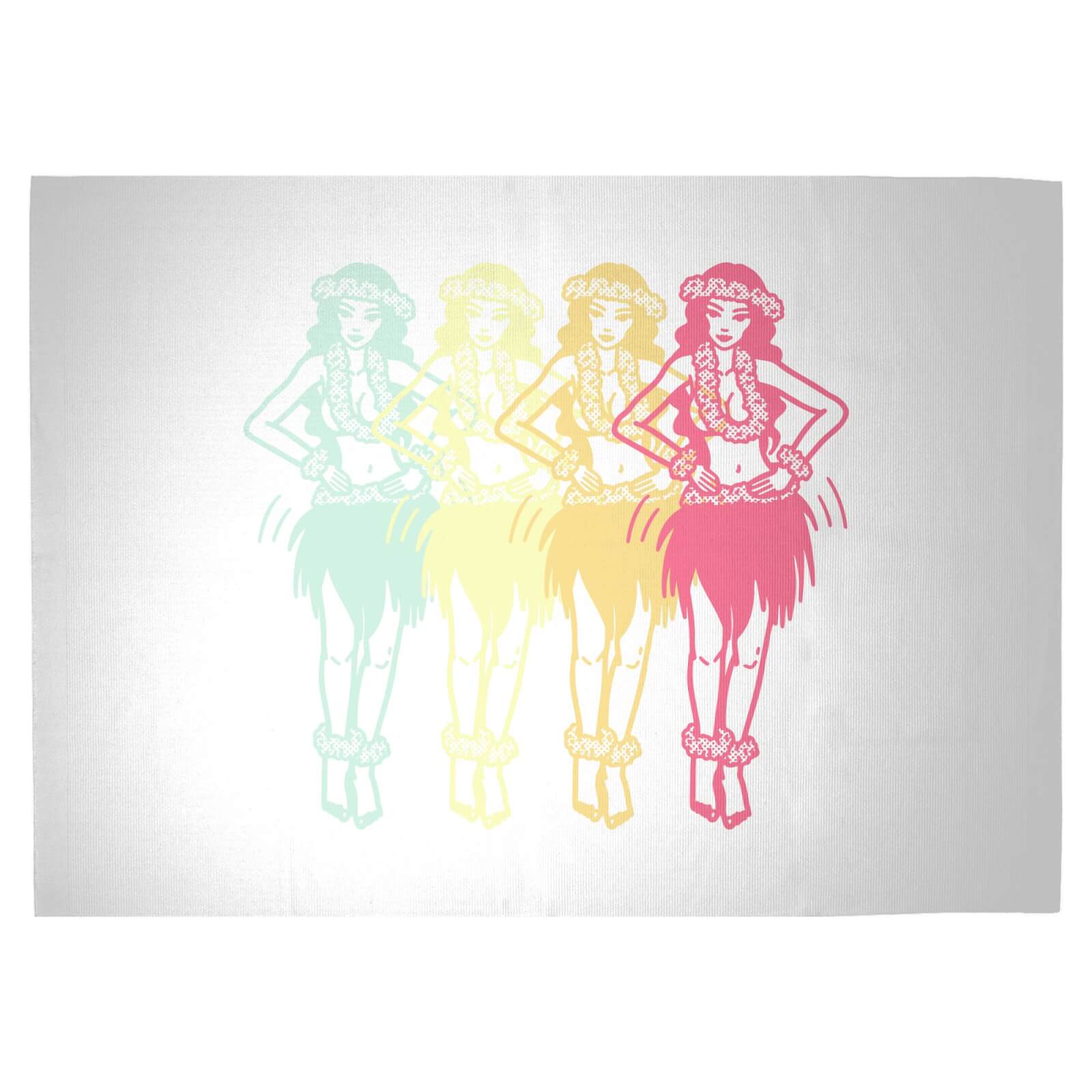 Hula Girls Woven Rug - Large