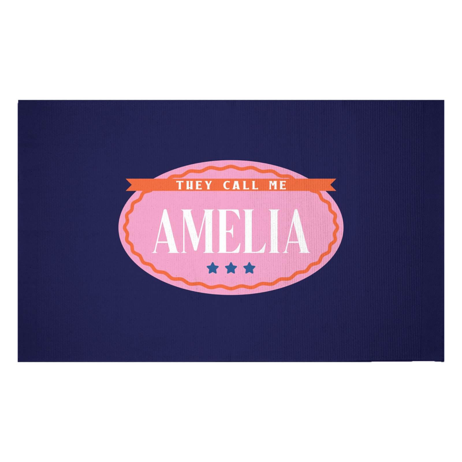 They Call Me Amelia Woven Rug - Small