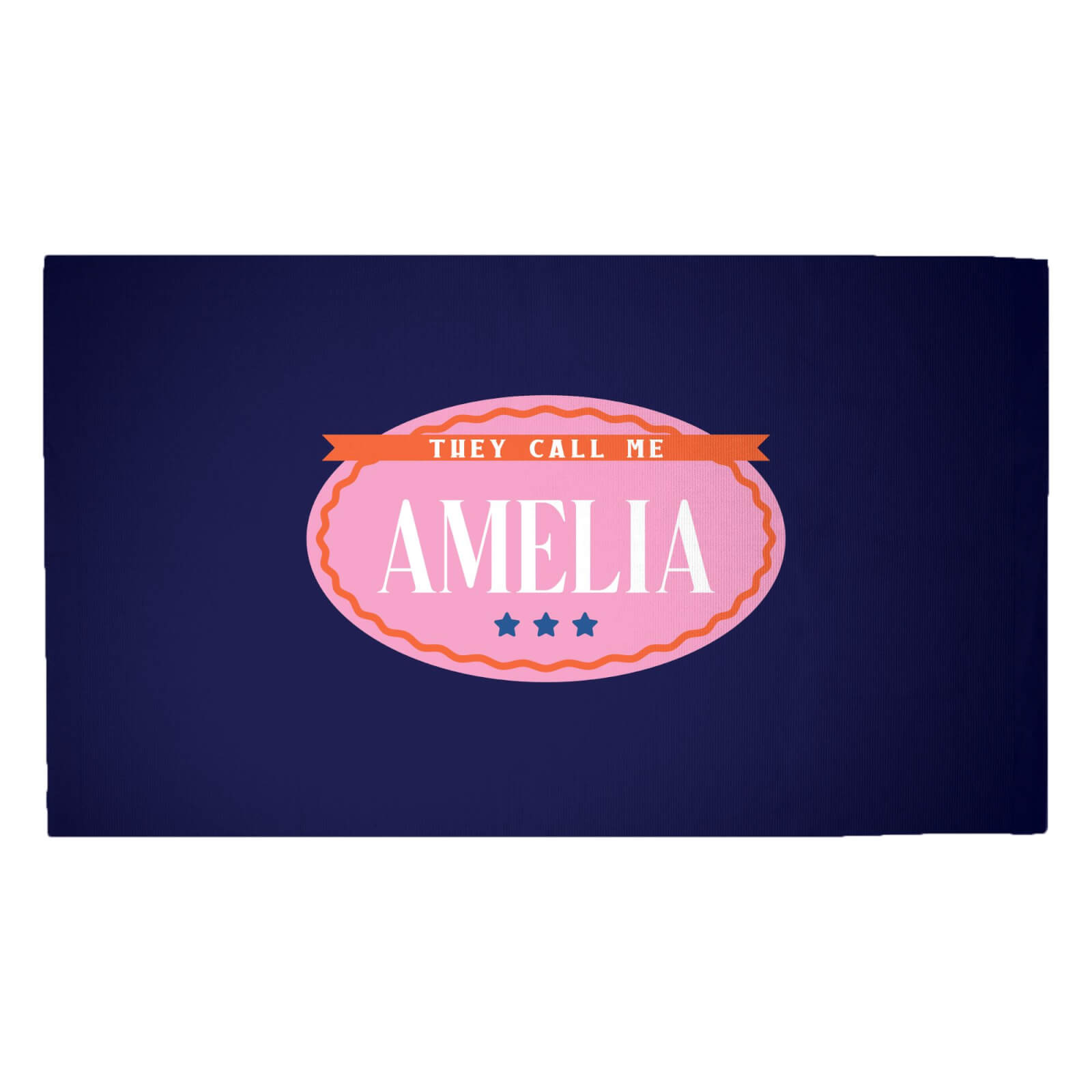 They Call Me Amelia Woven Rug - Medium