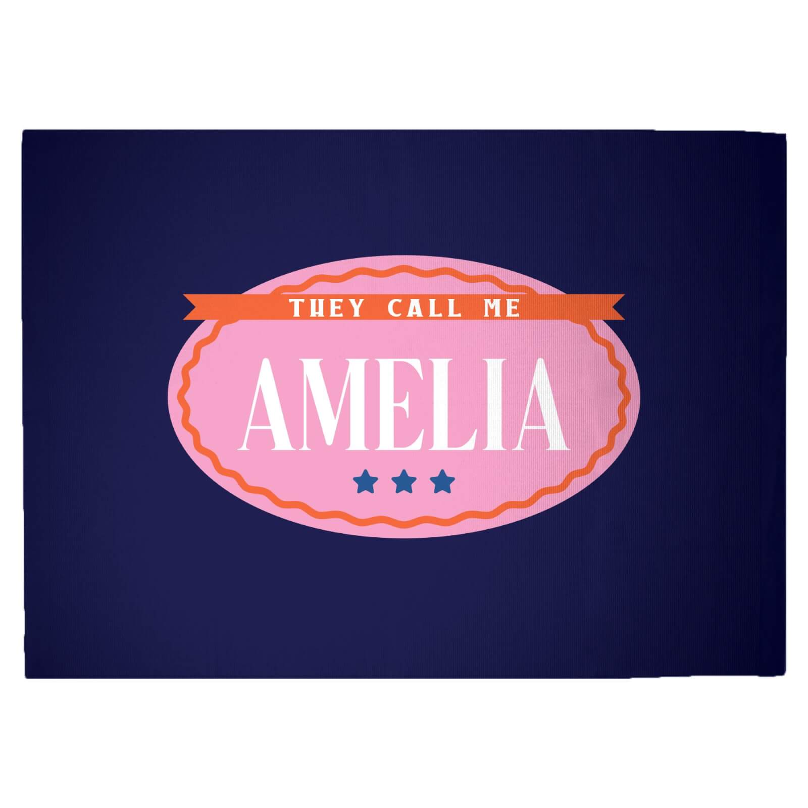 They Call Me Amelia Woven Rug - Large