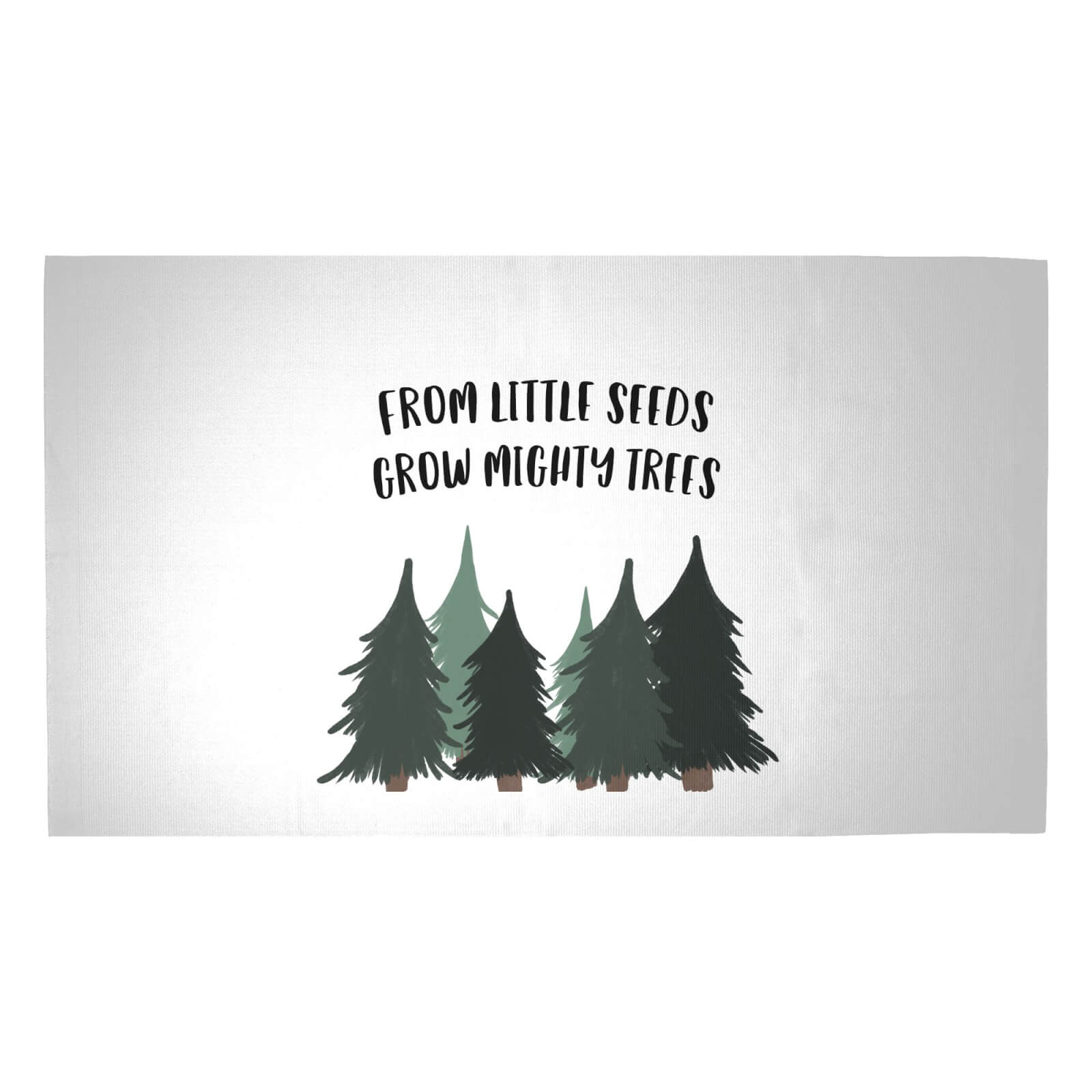 From Little Seeds Grow Mighty Trees Woven Rug - Medium