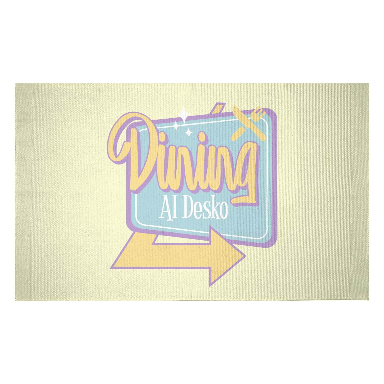Dining Al Desko 60s Woven Rug - Small